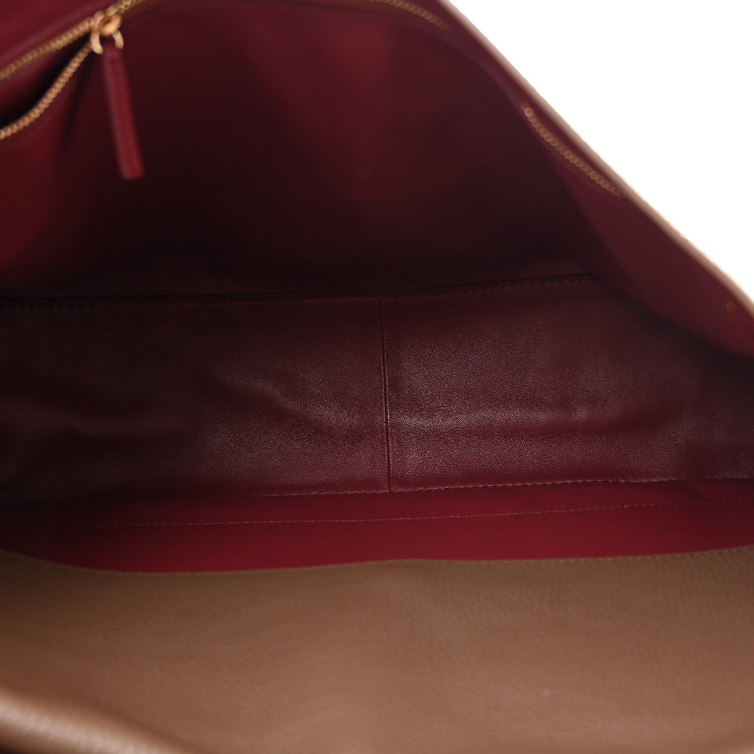 Grained Calfskin Souplissimo Maxi Flap Light Brown — view 5