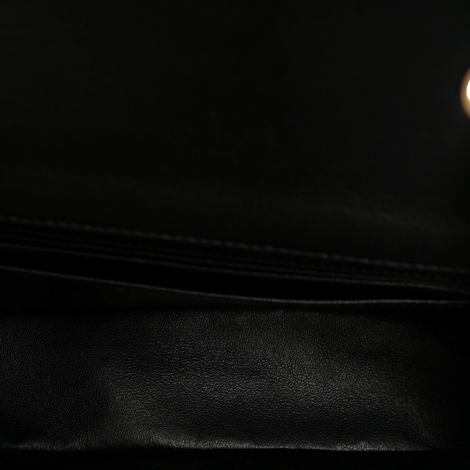 Lambskin Quilted Mini Rectangular Flap Black — view 5