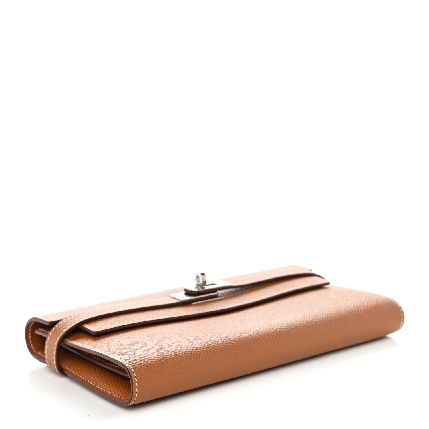 Epsom Kelly Longue Wallet Gold — view 4