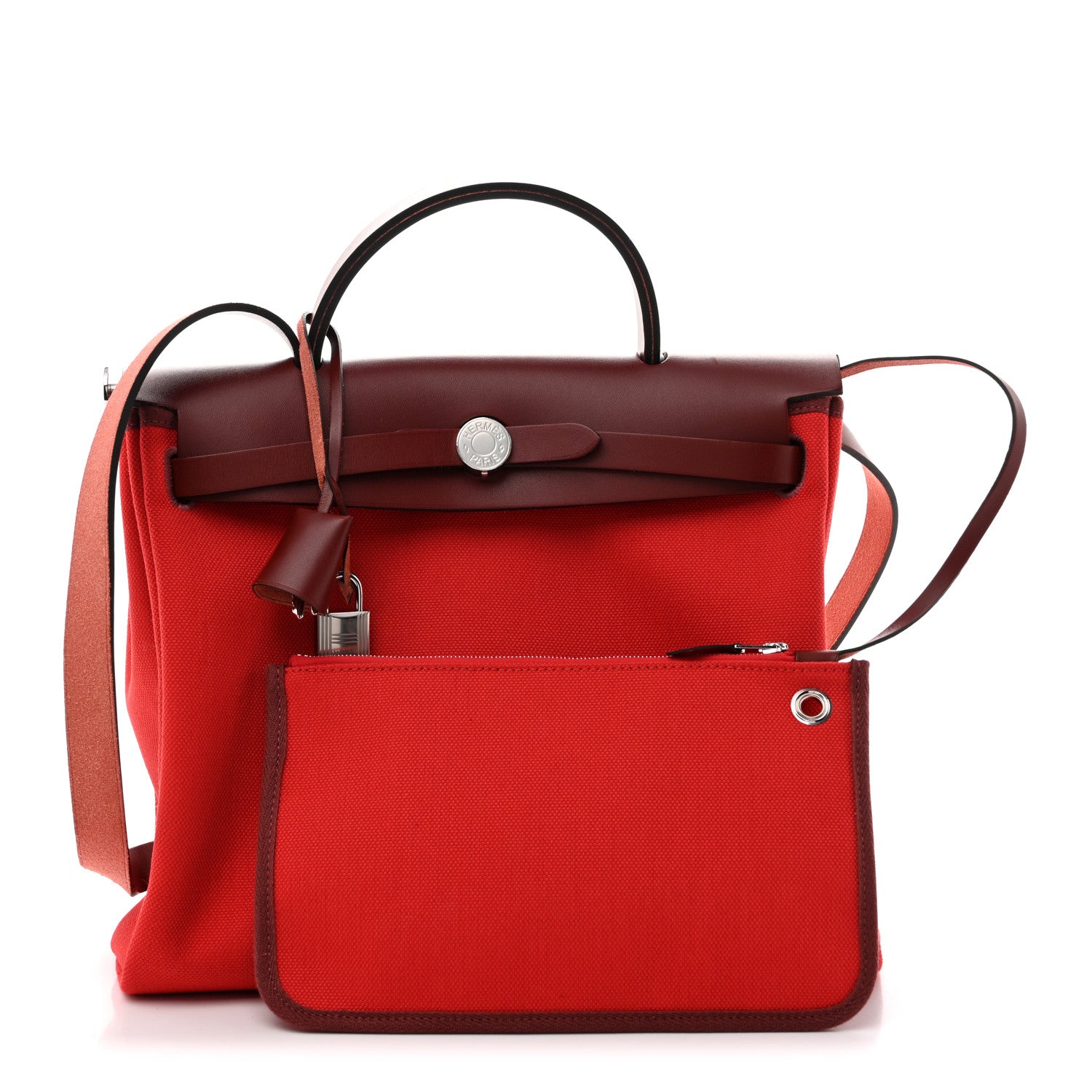 Military Toile Vache Hunter Herbag Zip Retourne 31 PM Rouge Radieux Rouge H — view 3