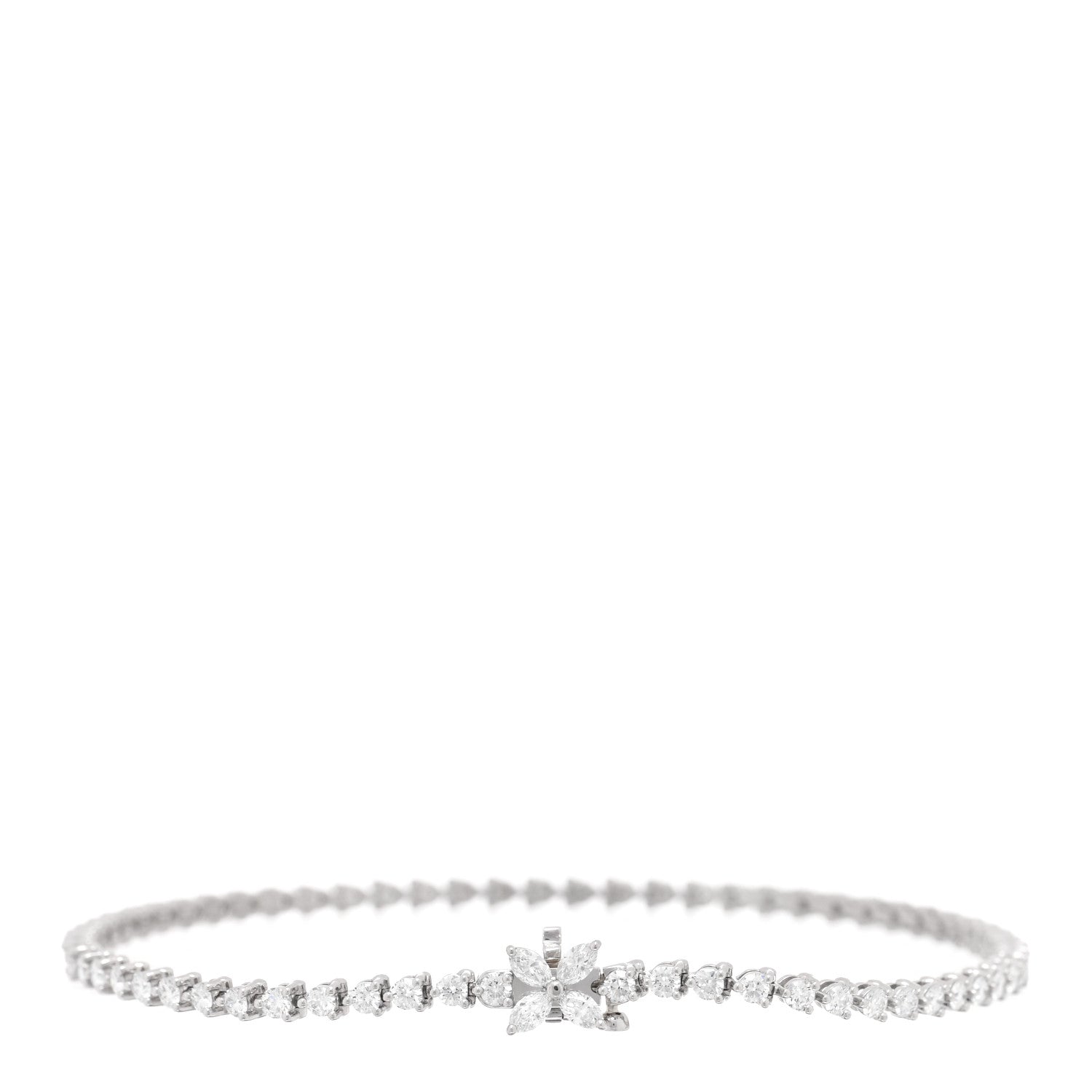 Platinum Diamond 1.95ctw Victoria Tennis Bracelet