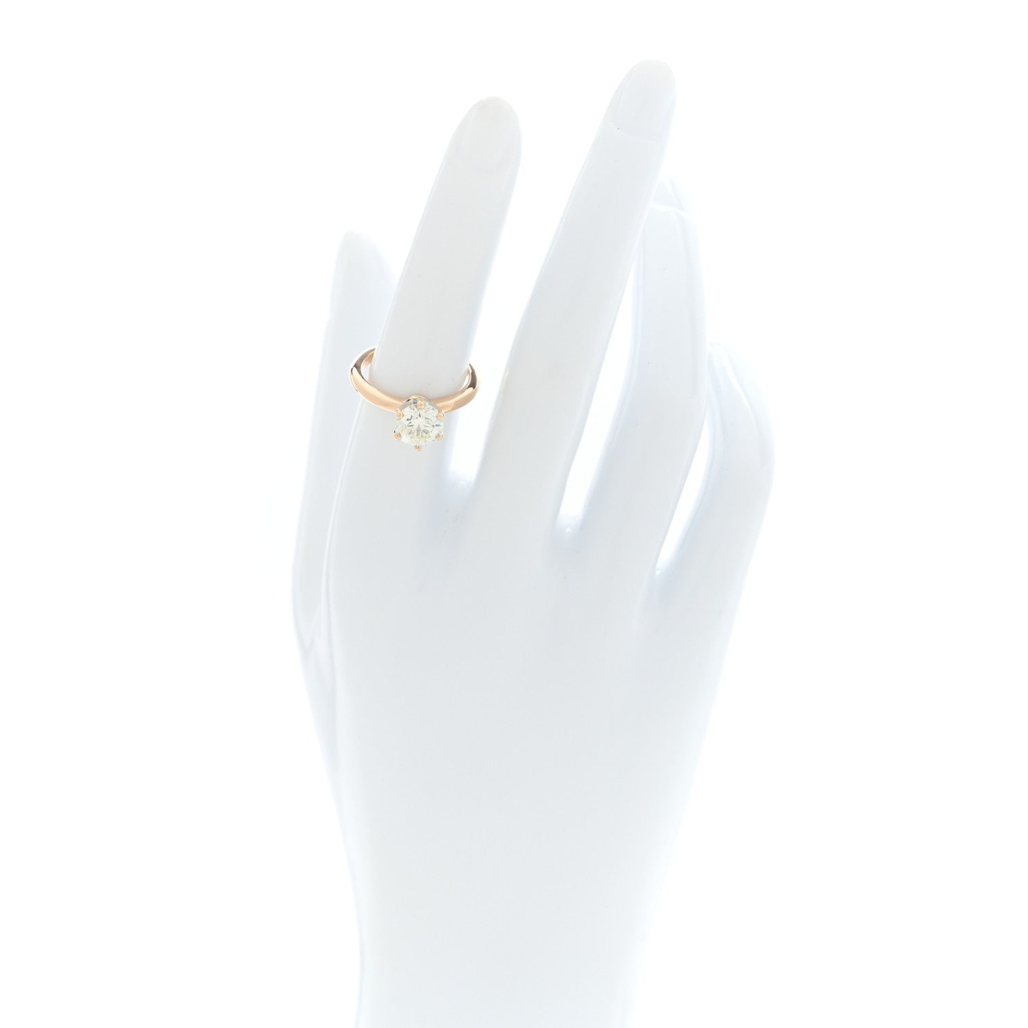 14K Yellow Gold Diamond 1.90ct Solitaire Engagement Ring 52 6 — view 2