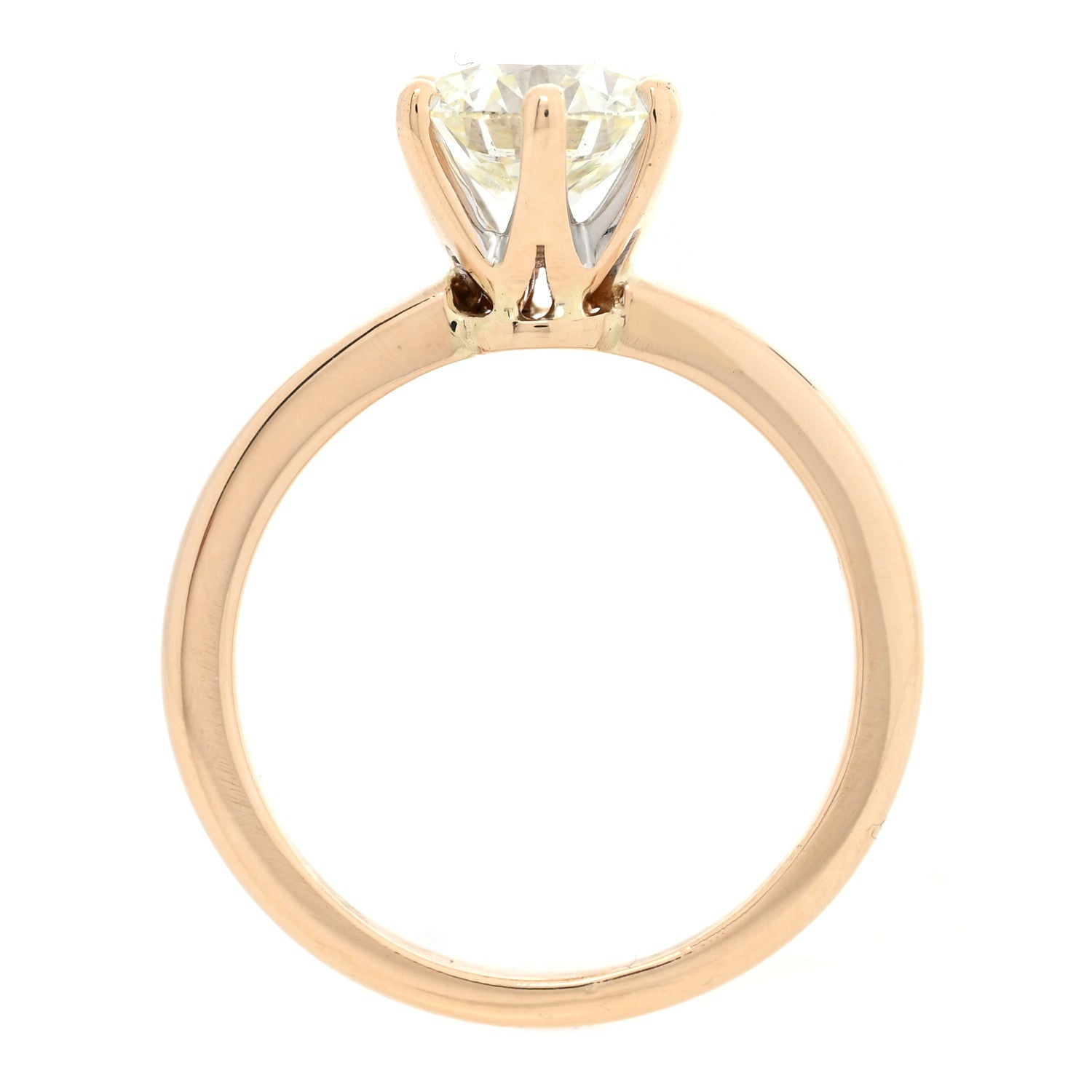 14K Yellow Gold Diamond 1.90ct Solitaire Engagement Ring 52 6 — view 5