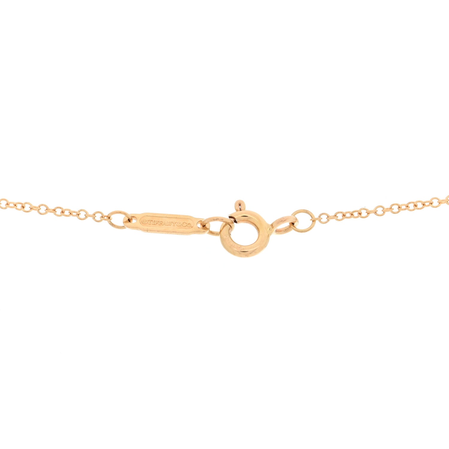 18K Rose Gold Diamond Round Victoria Key Pendant Necklace — view 4