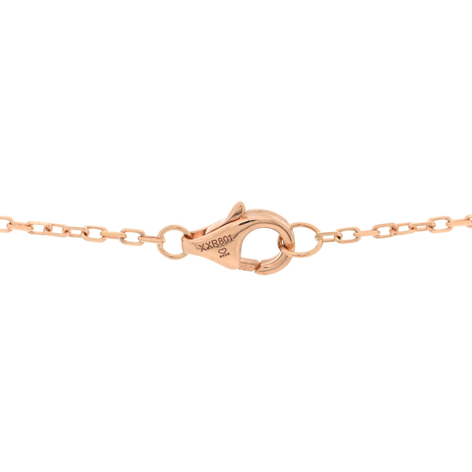 18K Pink White Yellow Gold Diamond Small Trinity Half Paved Pendant Necklace — view 4