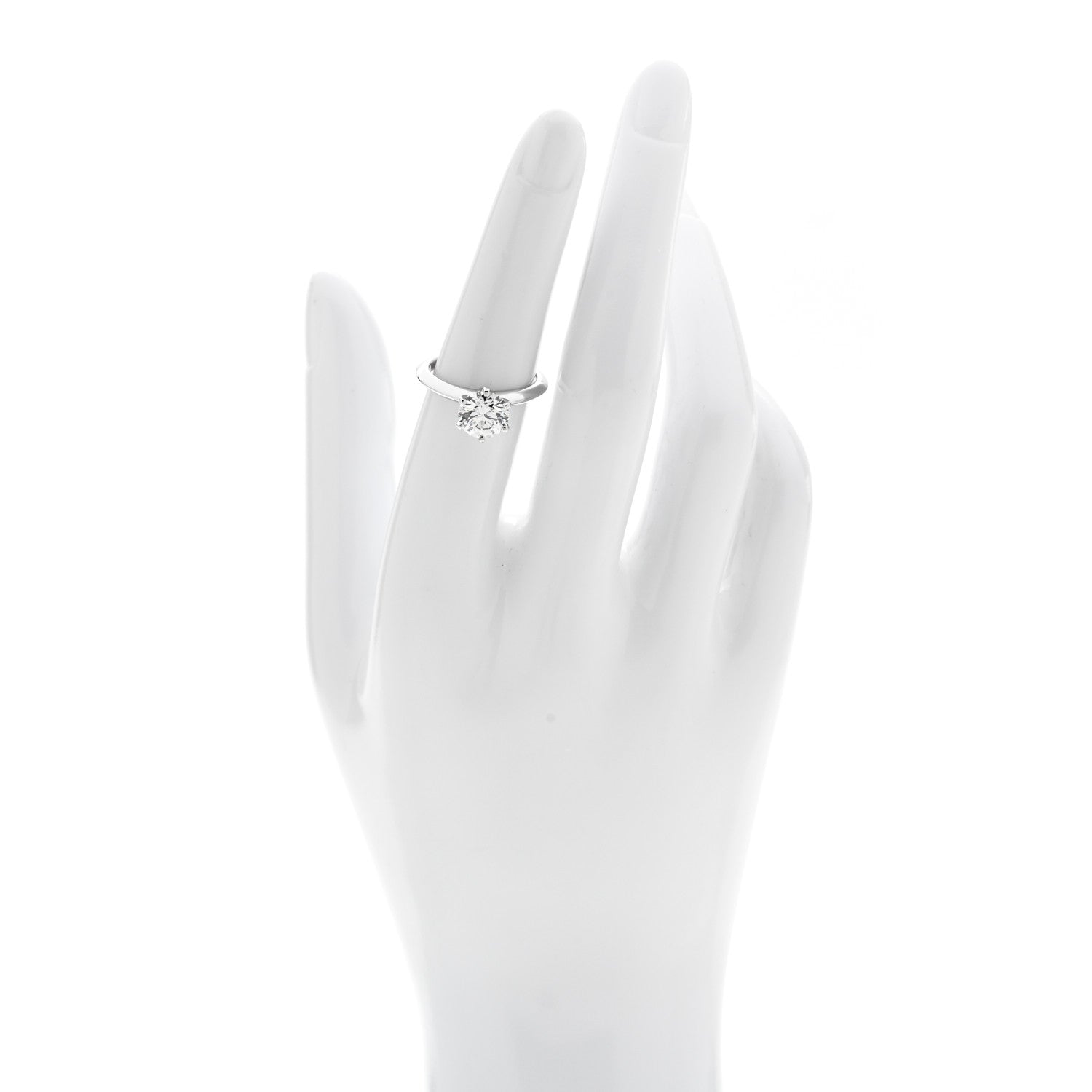 Platinum Diamond 1.67ct Solitaire Engagement Ring 51 5.75 — view 2