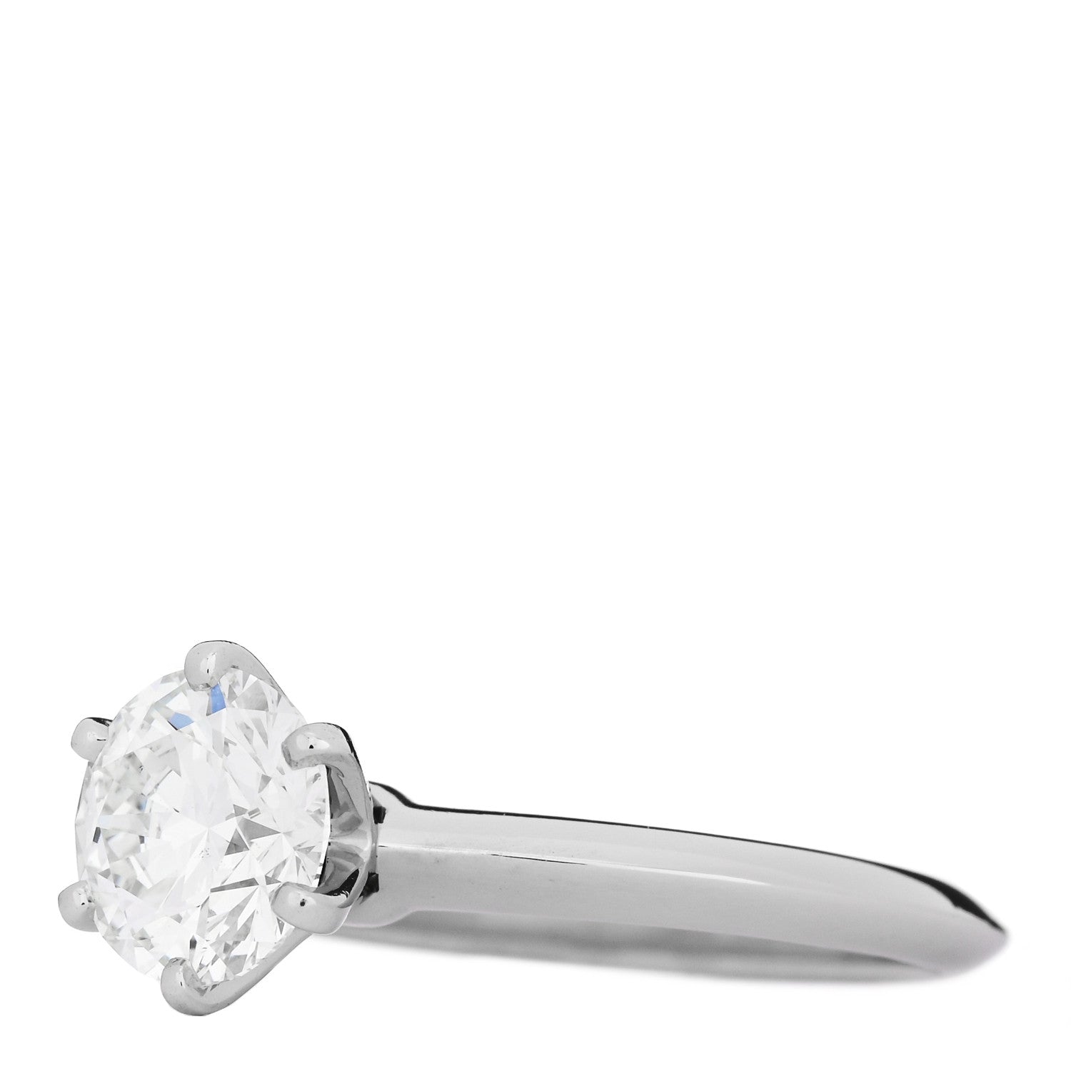 Platinum Diamond 1.67ct Solitaire Engagement Ring 51 5.75 — view 3
