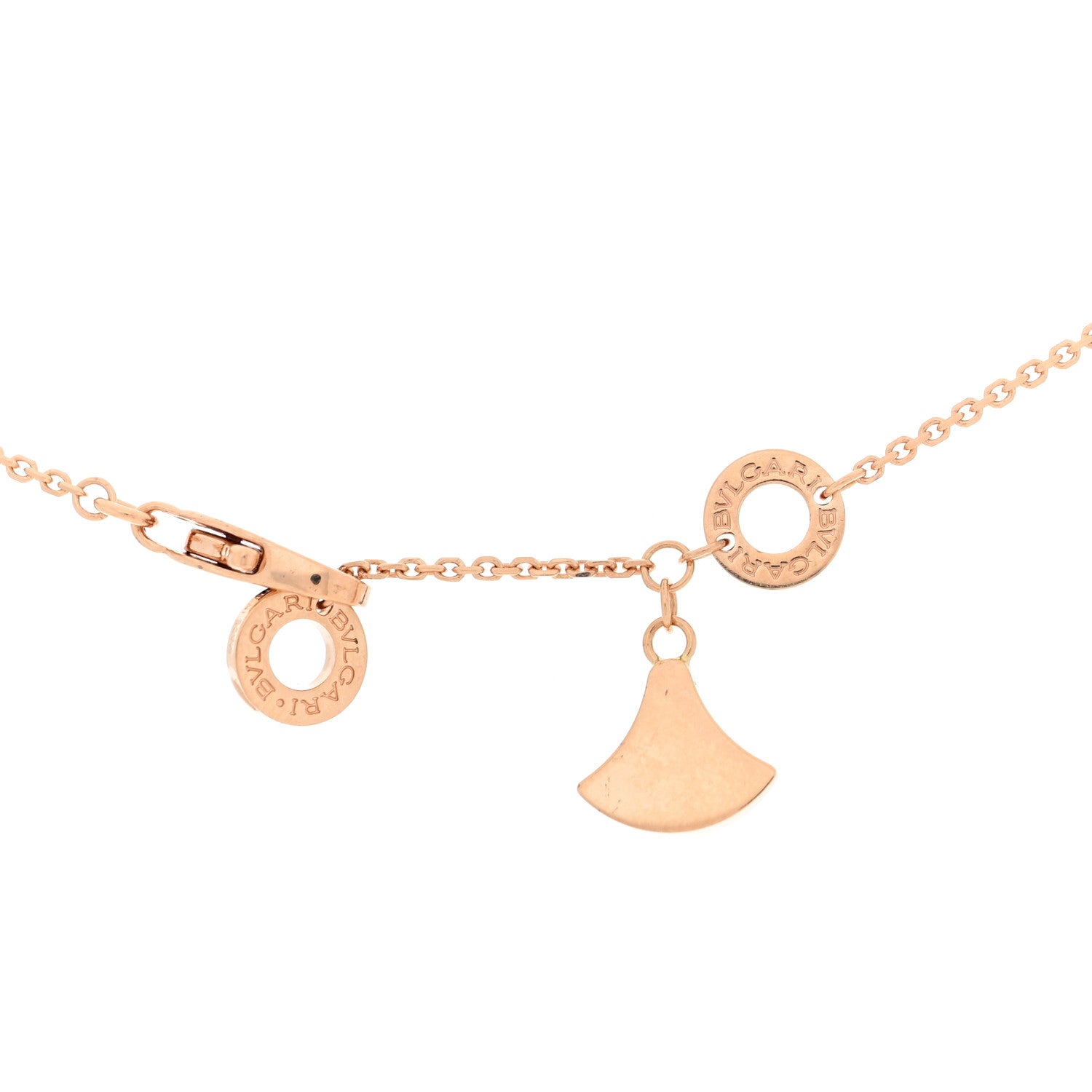 18K Rose Gold Diamond Carnelian Divas' Dream Pave Pendant Necklace — view 4