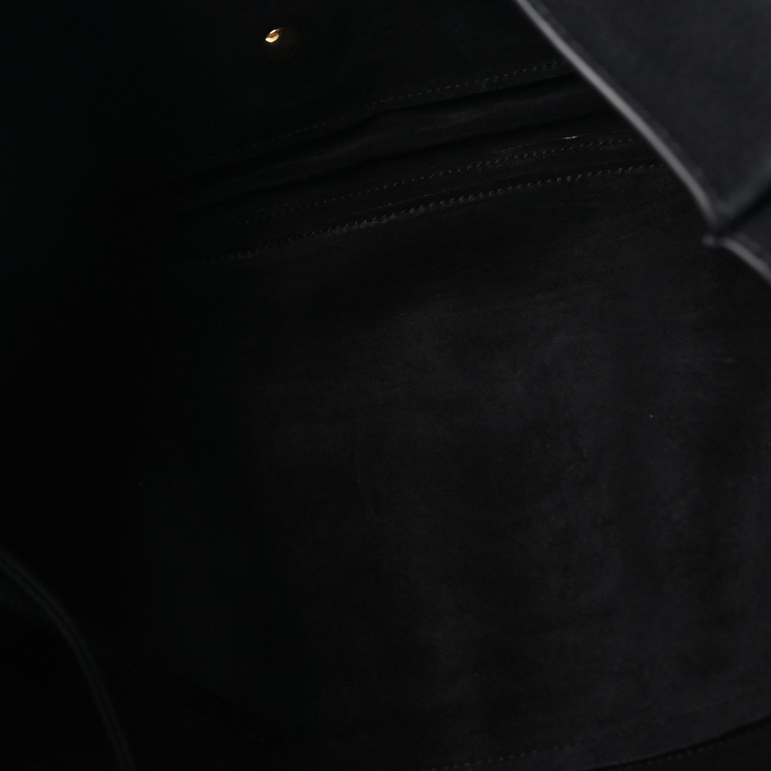 Shiny Lambskin Soft Triomphe Half Moon Bag Black — view 5