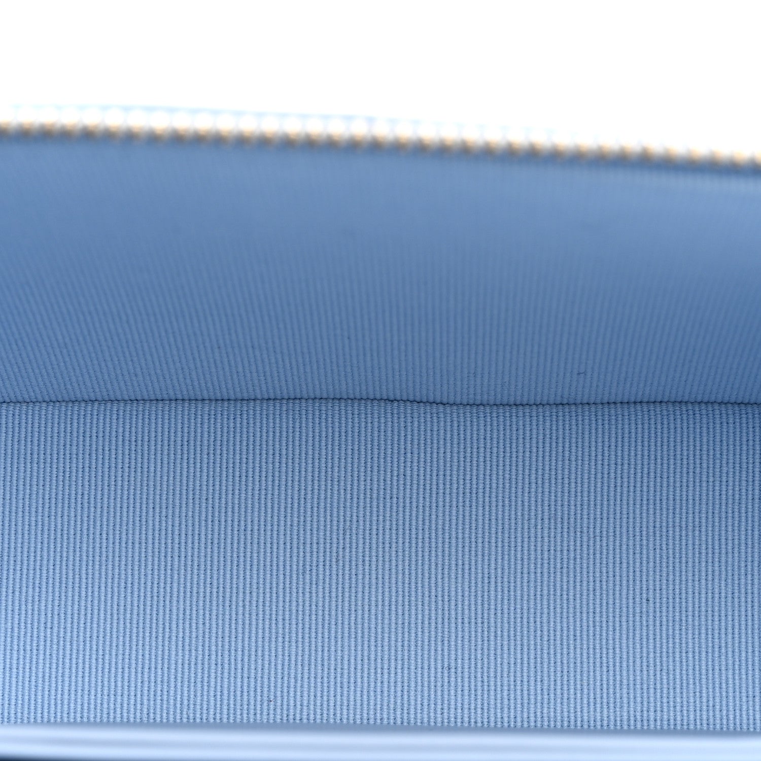 Caviar Quilted Top Handle Slim Vanity With Chain Light Blue — view 5