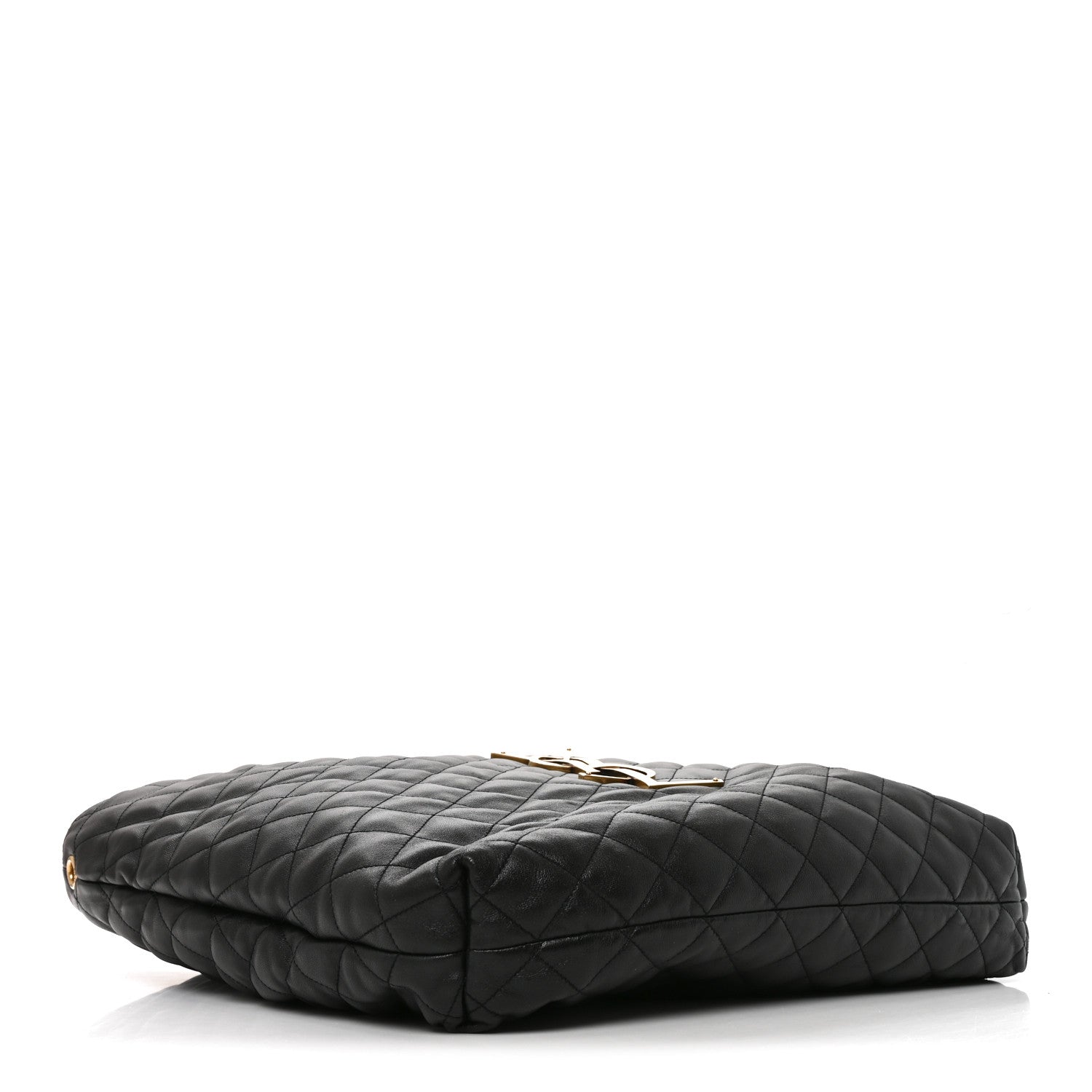 Lambskin Quilted Maxi Icare Shopping Tote Black — view 4