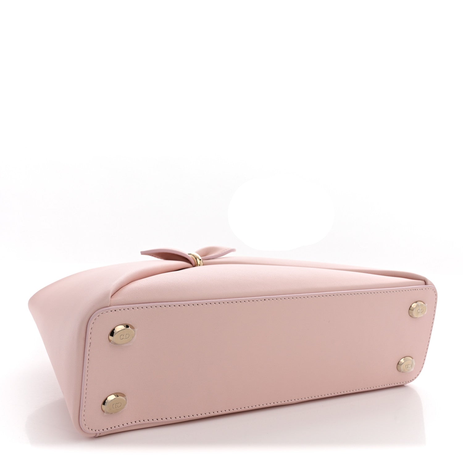 Shiny Smooth Calfskin Small Cigale Bag Rose Songe — view 4