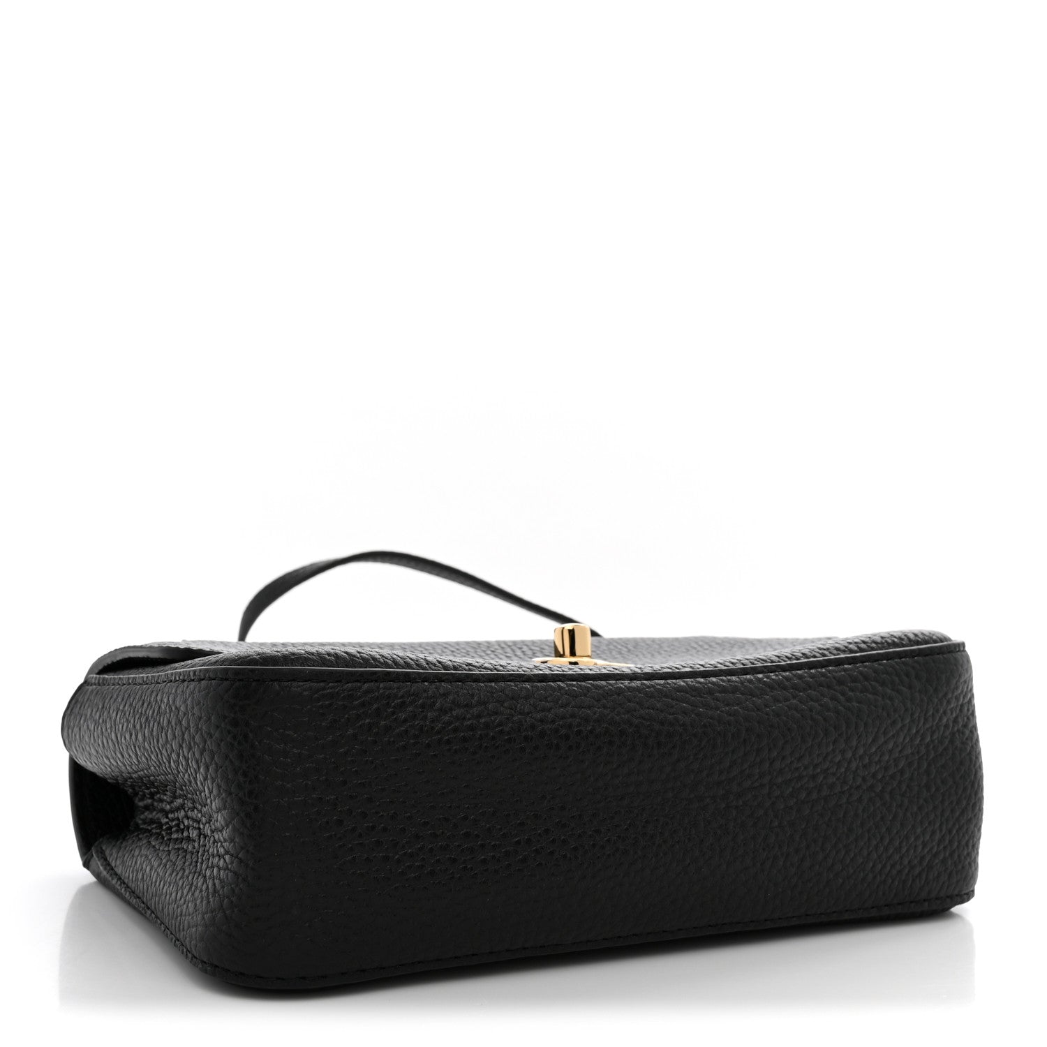Grained Calfskin Mini Souplissimo Maxi Flap Black — view 4