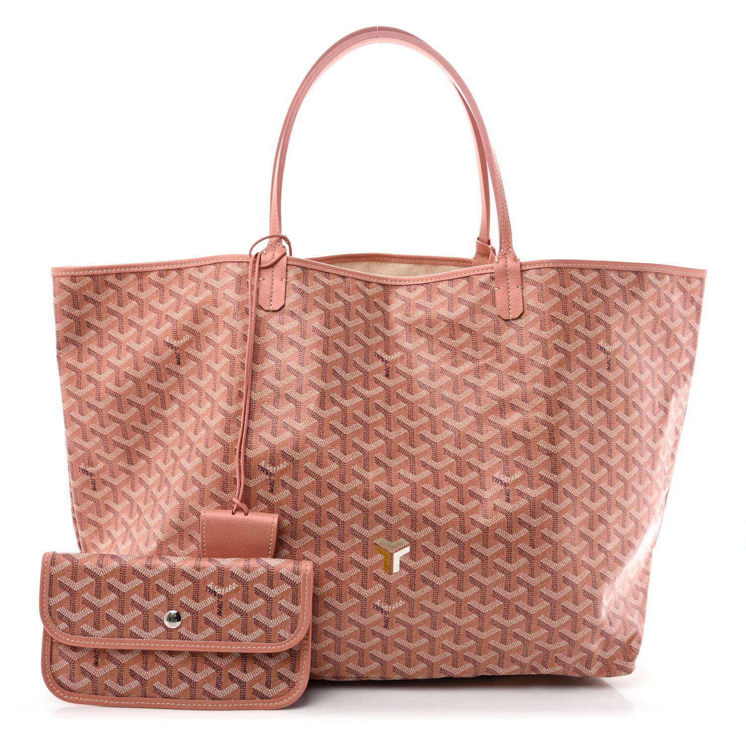 Iridescent Goyardine Saint Louis GM Pearly Coral — view 3