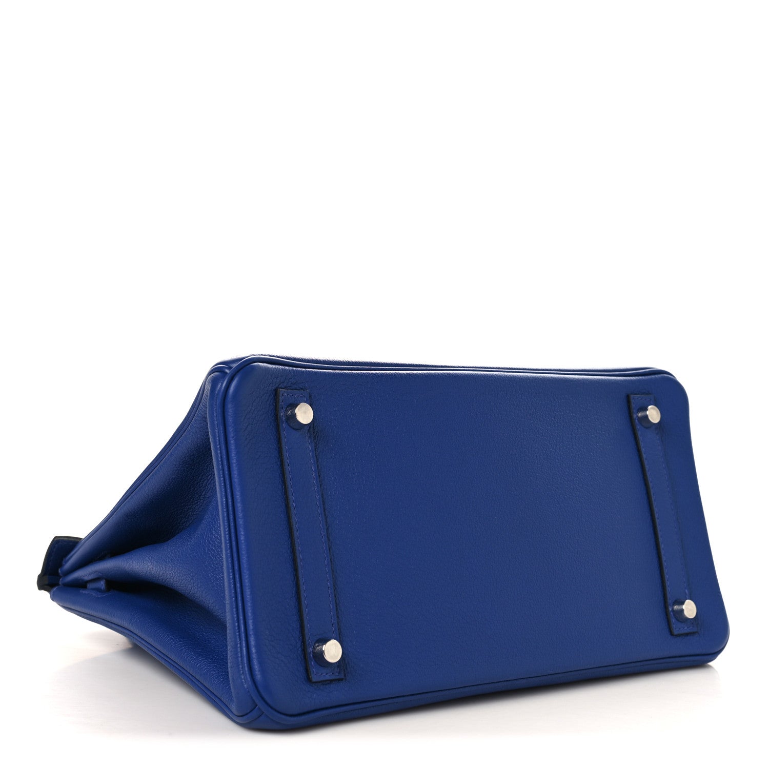 Taurillon Novillo Horseshoe Birkin 30 Bleu Brighton — view 4