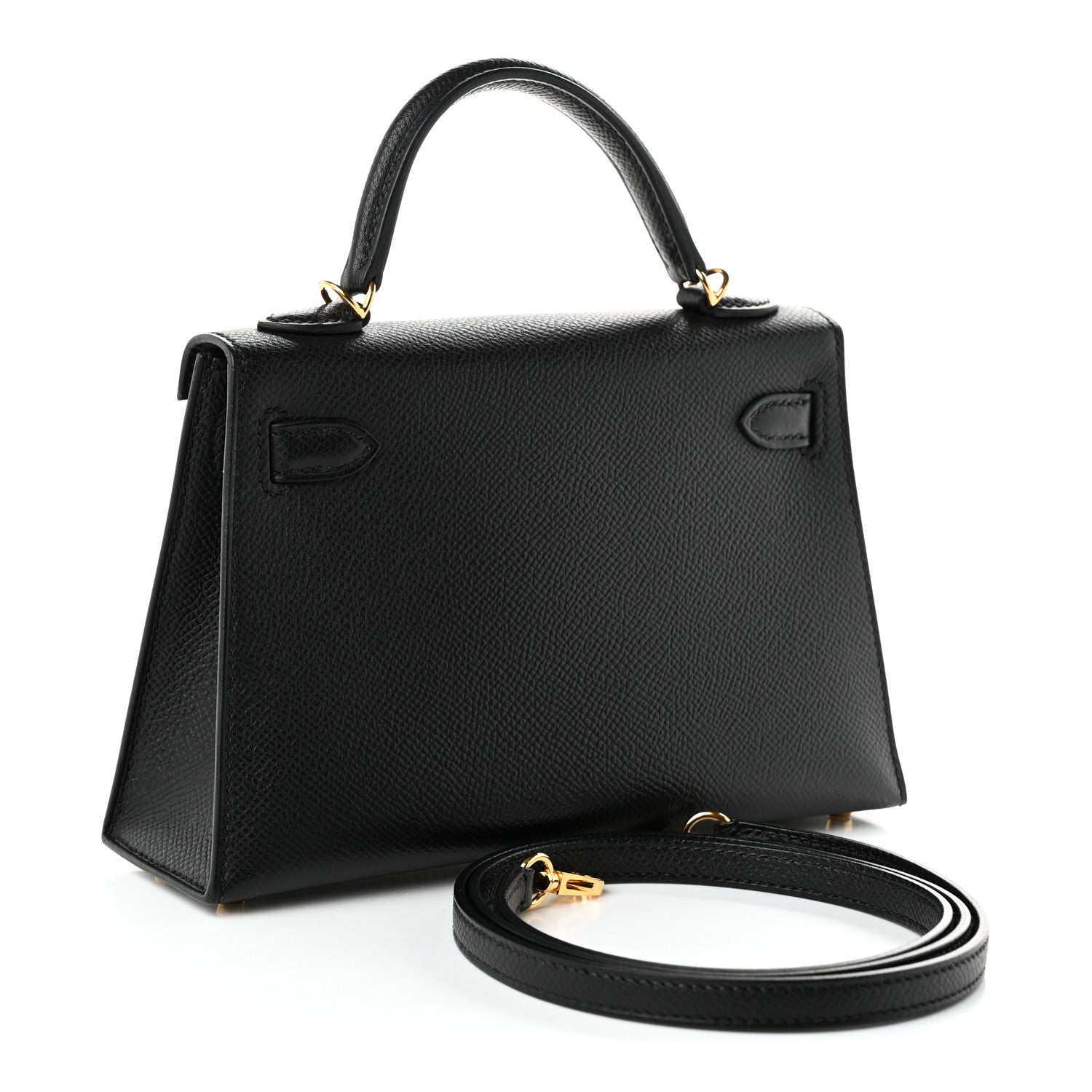 Epsom Mini Kelly Sellier 20 Black — view 2