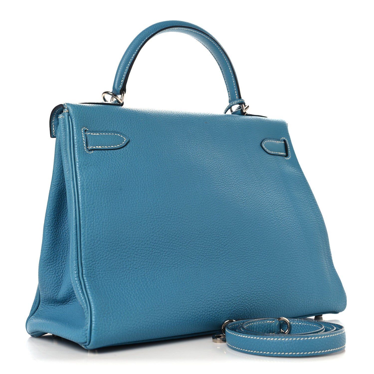 Togo Kelly Retourne 32 Bleu Jean — view 3