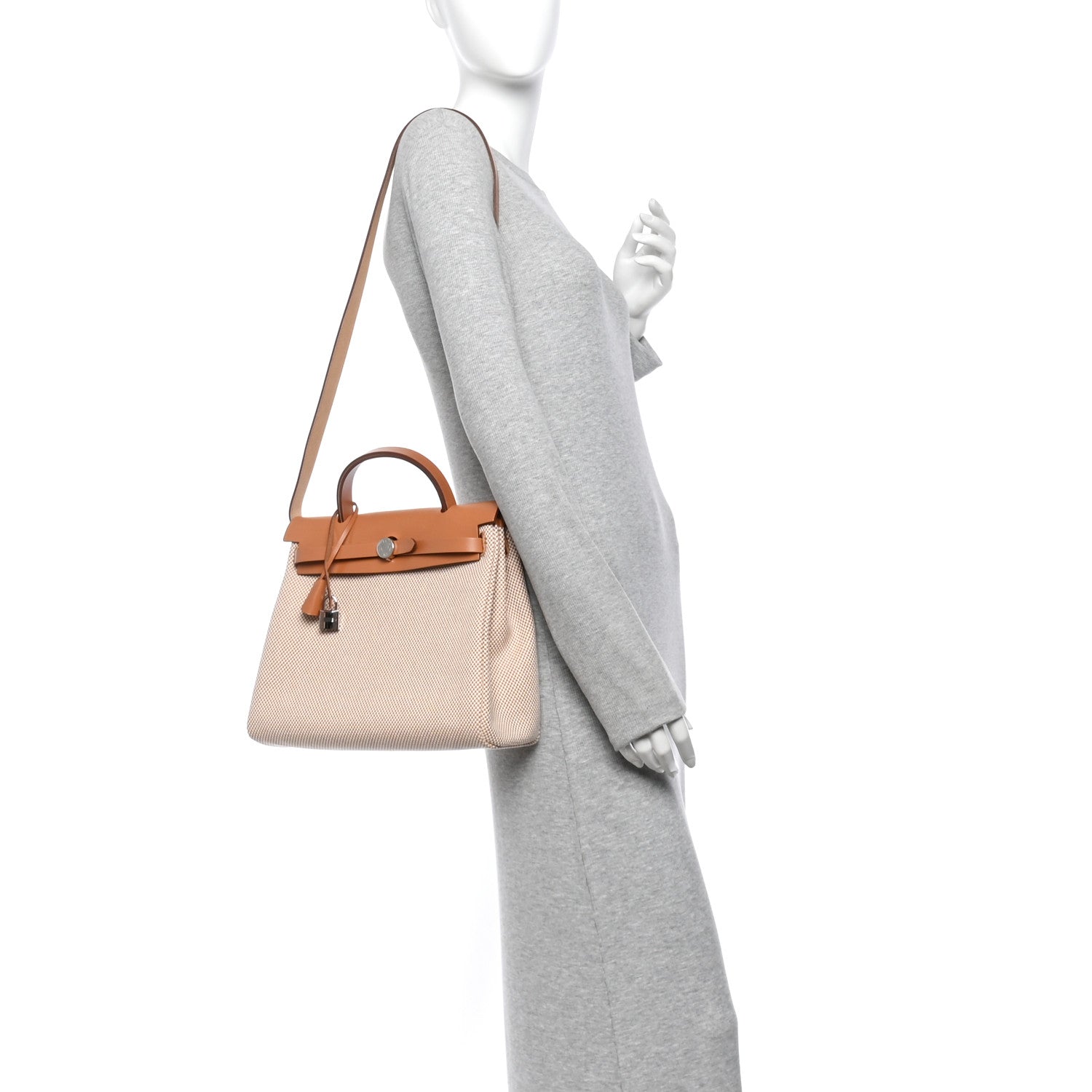 Vache Hunter Criss Viking Herbag Zip Retourne 31 PM Ecru Beige Naturel — view 2