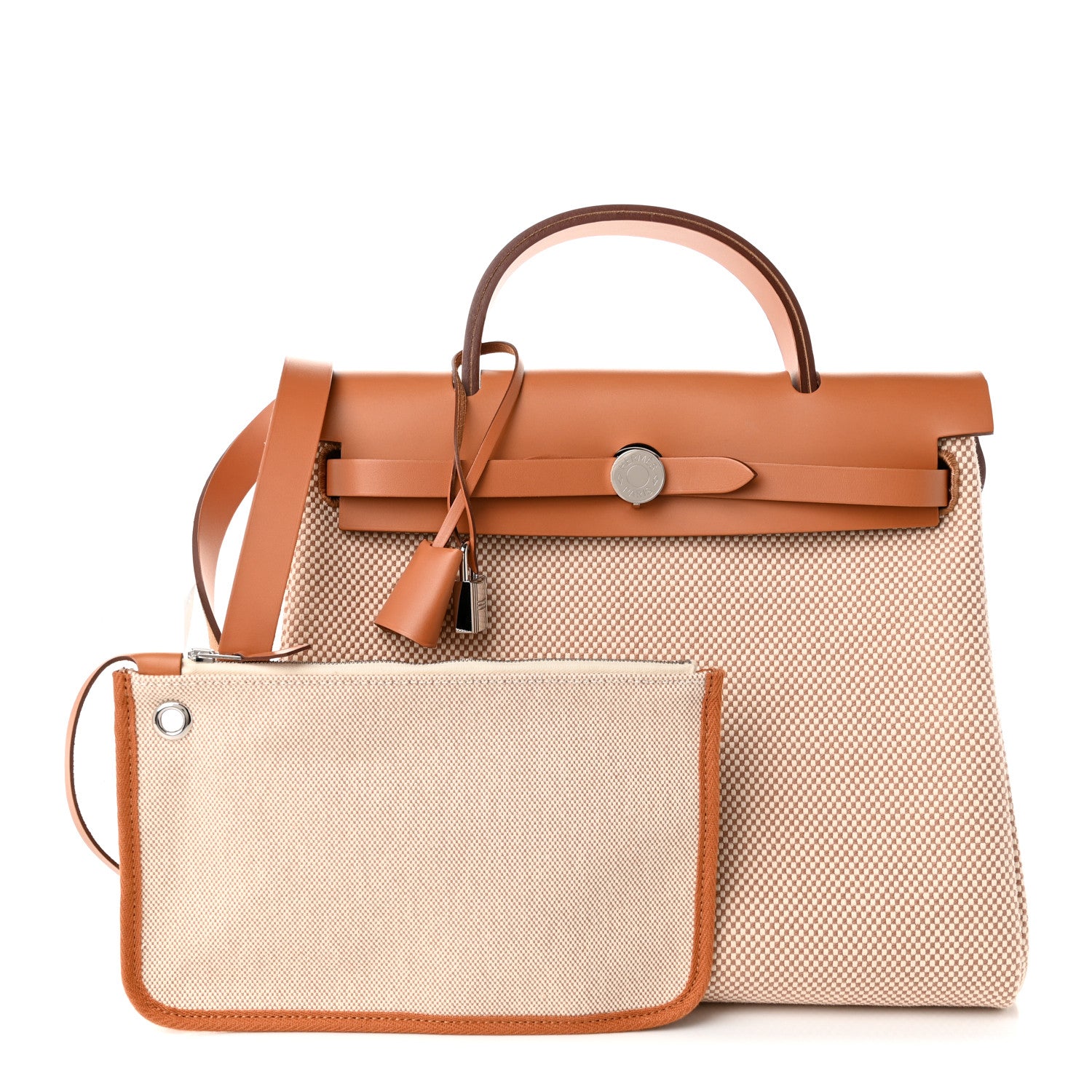 Vache Hunter Criss Viking Herbag Zip Retourne 31 PM Ecru Beige Naturel — view 3