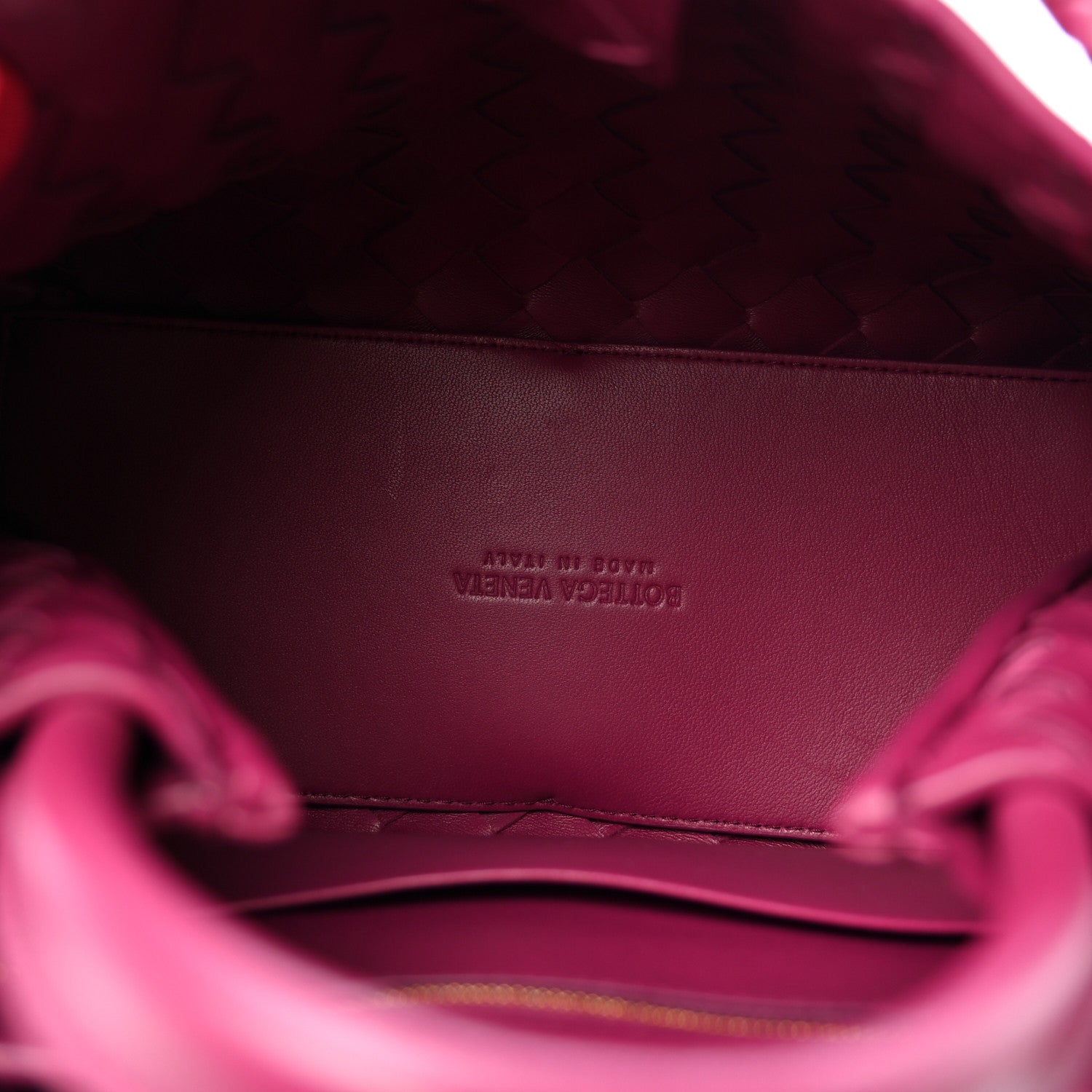 Nappa Intrecciato Small Andiamo Shoulder Bag Cinnabar — view 5