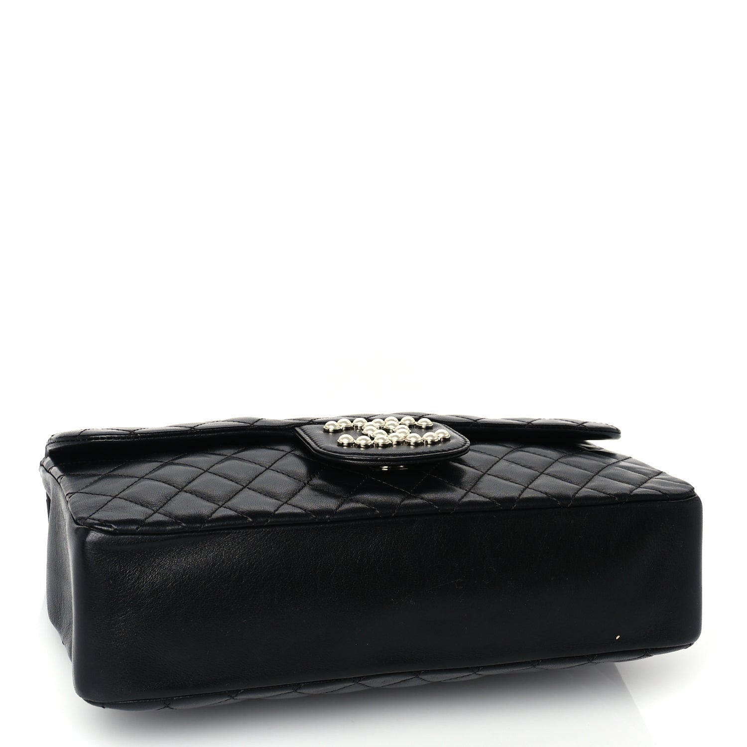 Lambskin Medium Westminster Pearl Flap Black — view 4
