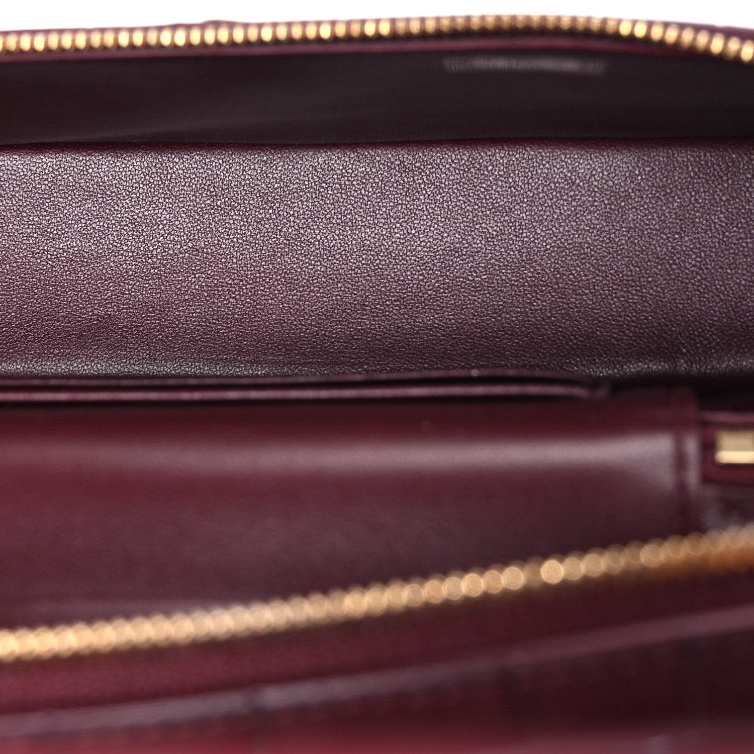 Calfskin Crocodile Embossed Crococo Exoticoco Vanity With Chain Dark Burgundy — view 5