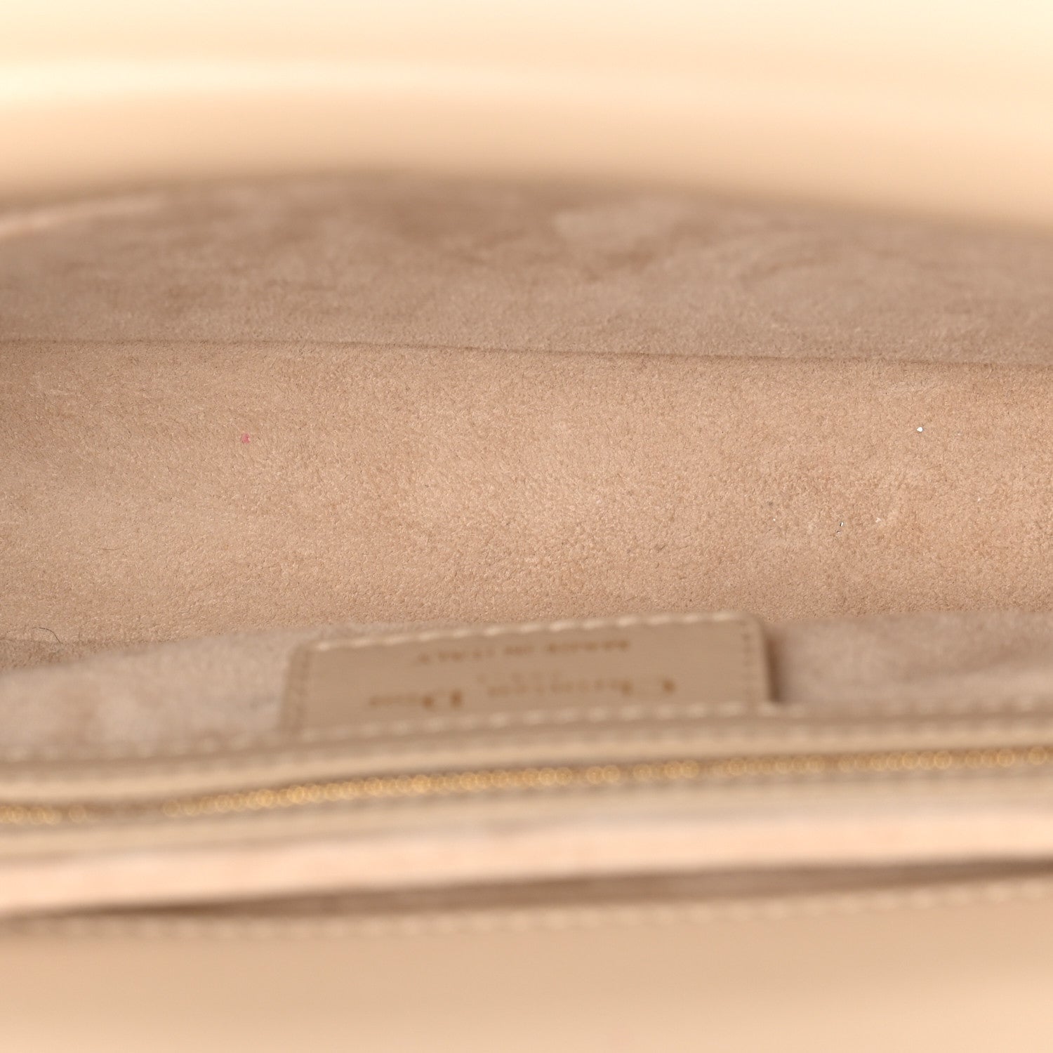 Calfskin Cannage Small Jolie Top Handle Bag Powder Beige — view 5