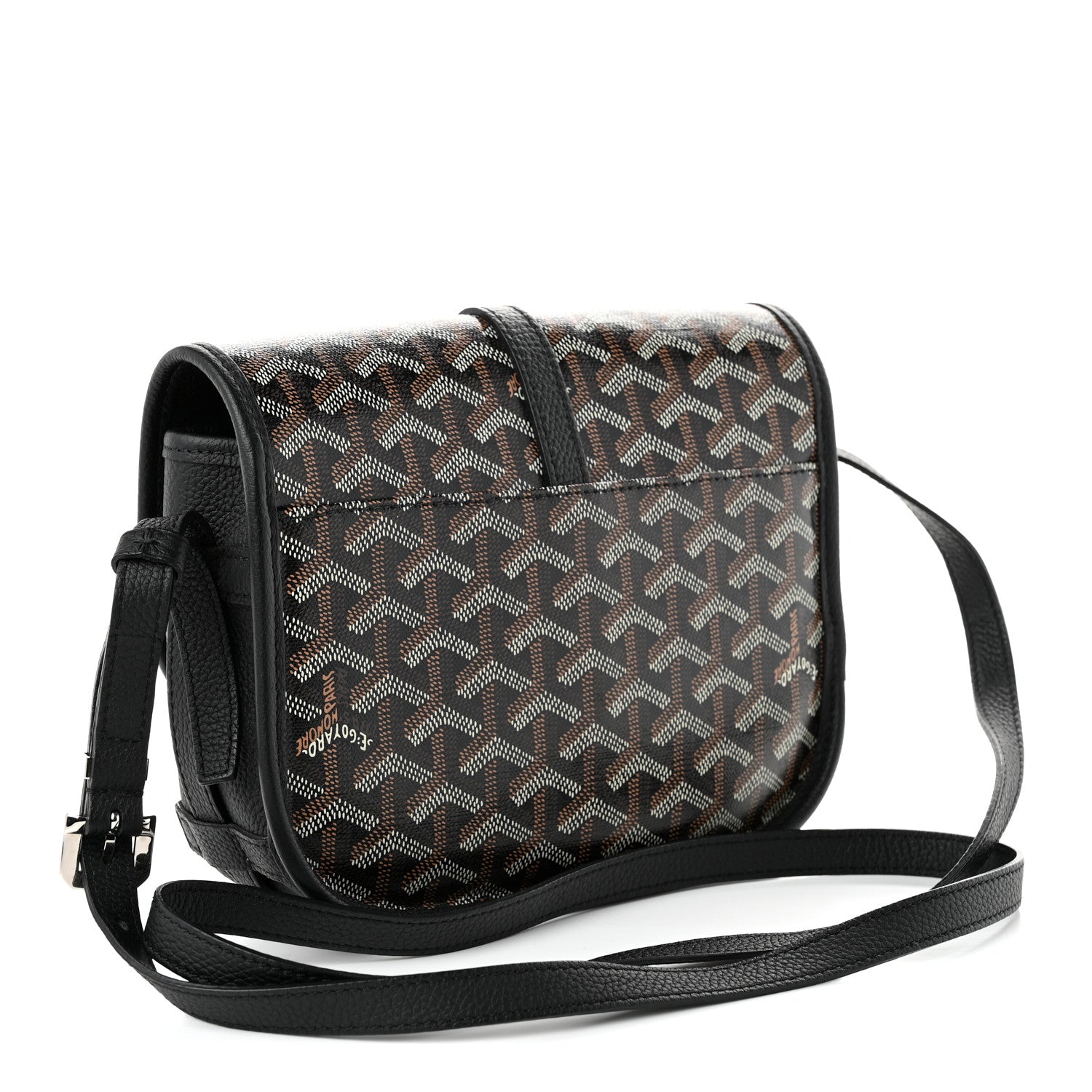 Goyardine Belvedere II PM Messenger Bag Black Black — view 3