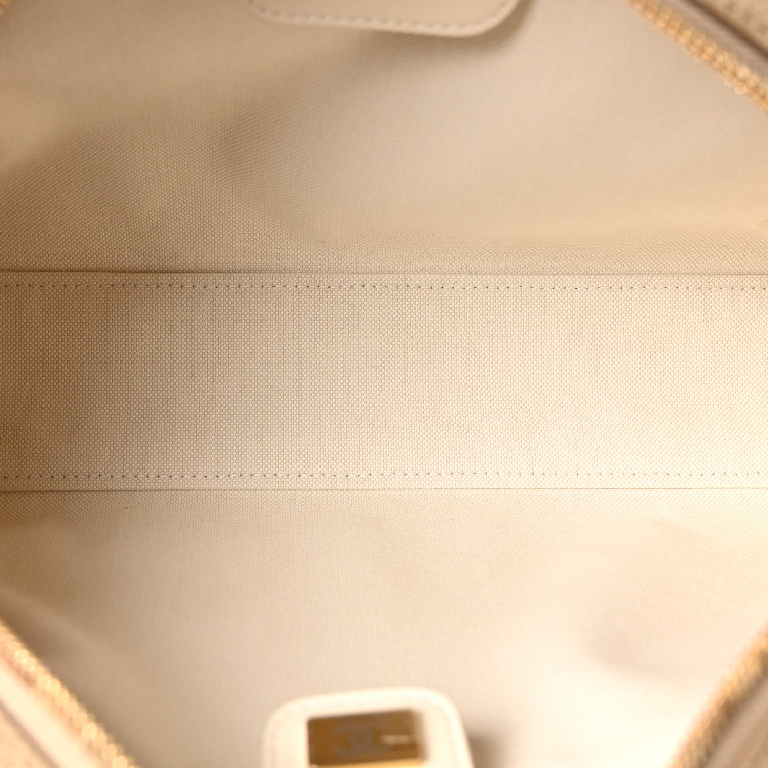 Suede Calfskin Large Perfect Bowling Bag Dark Beige — view 5