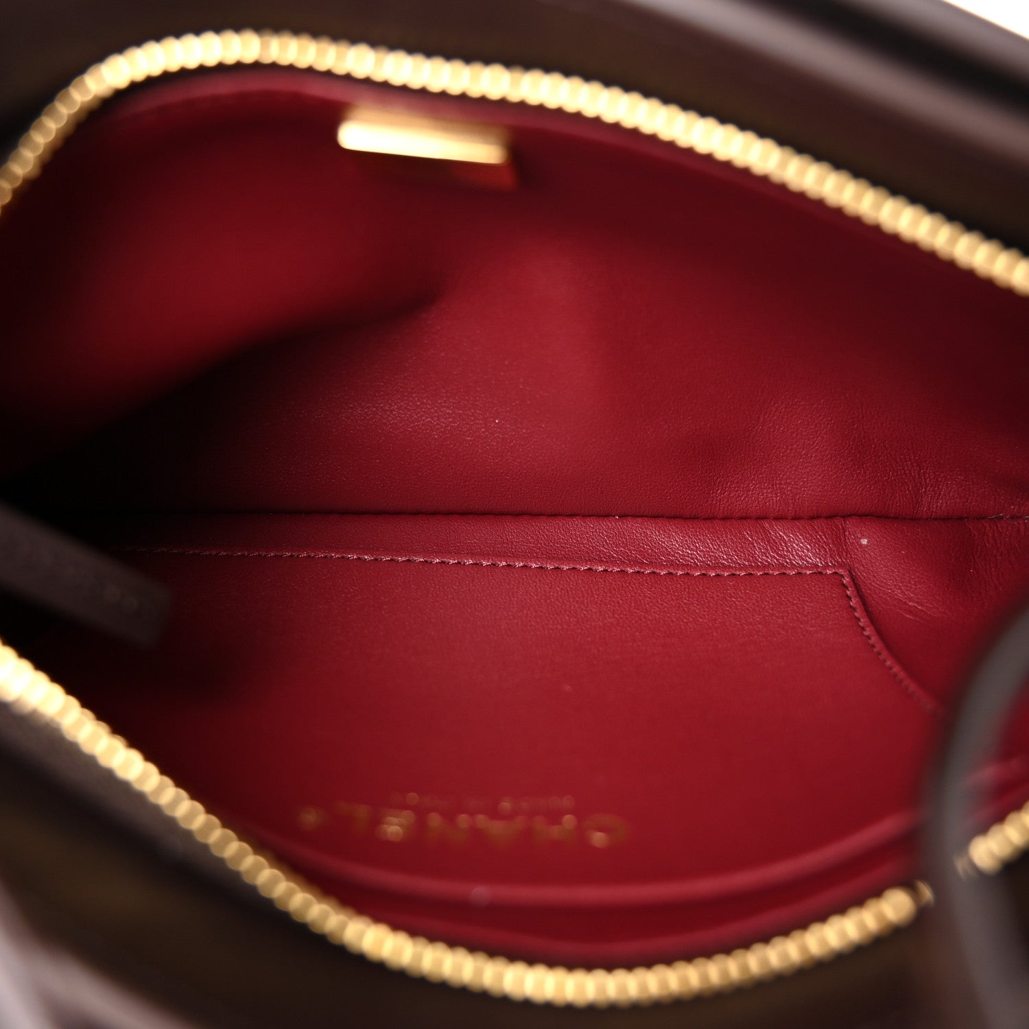 Calfskin Chick Studs Clutch Dark Brown — view 5