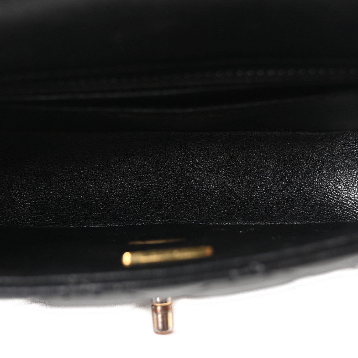 Lambskin Enamel Quilted Mini Coco Hearts Square Flap Black — view 5