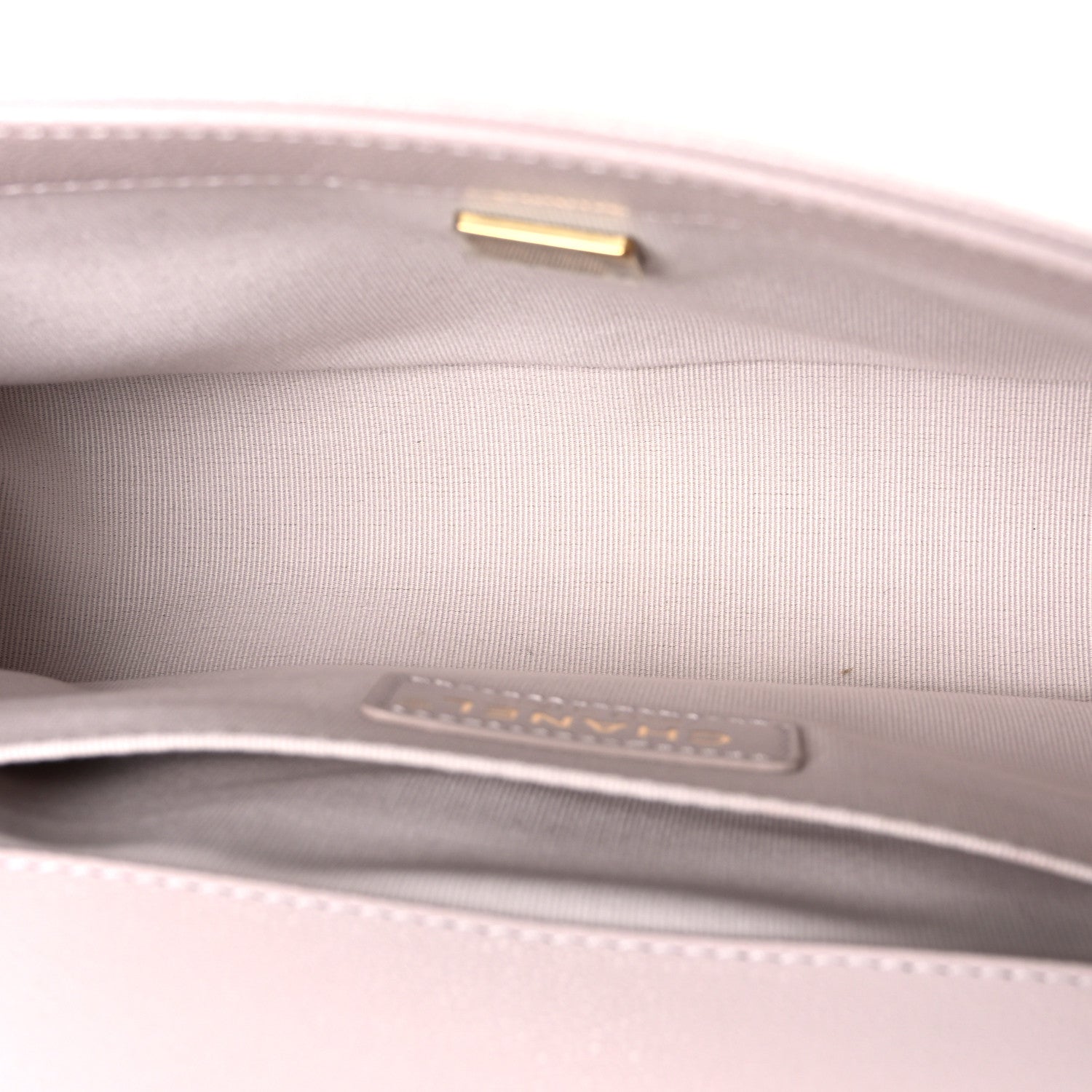 Caviar Chevron Quilted Medium Boy Flap Light Pink — view 5