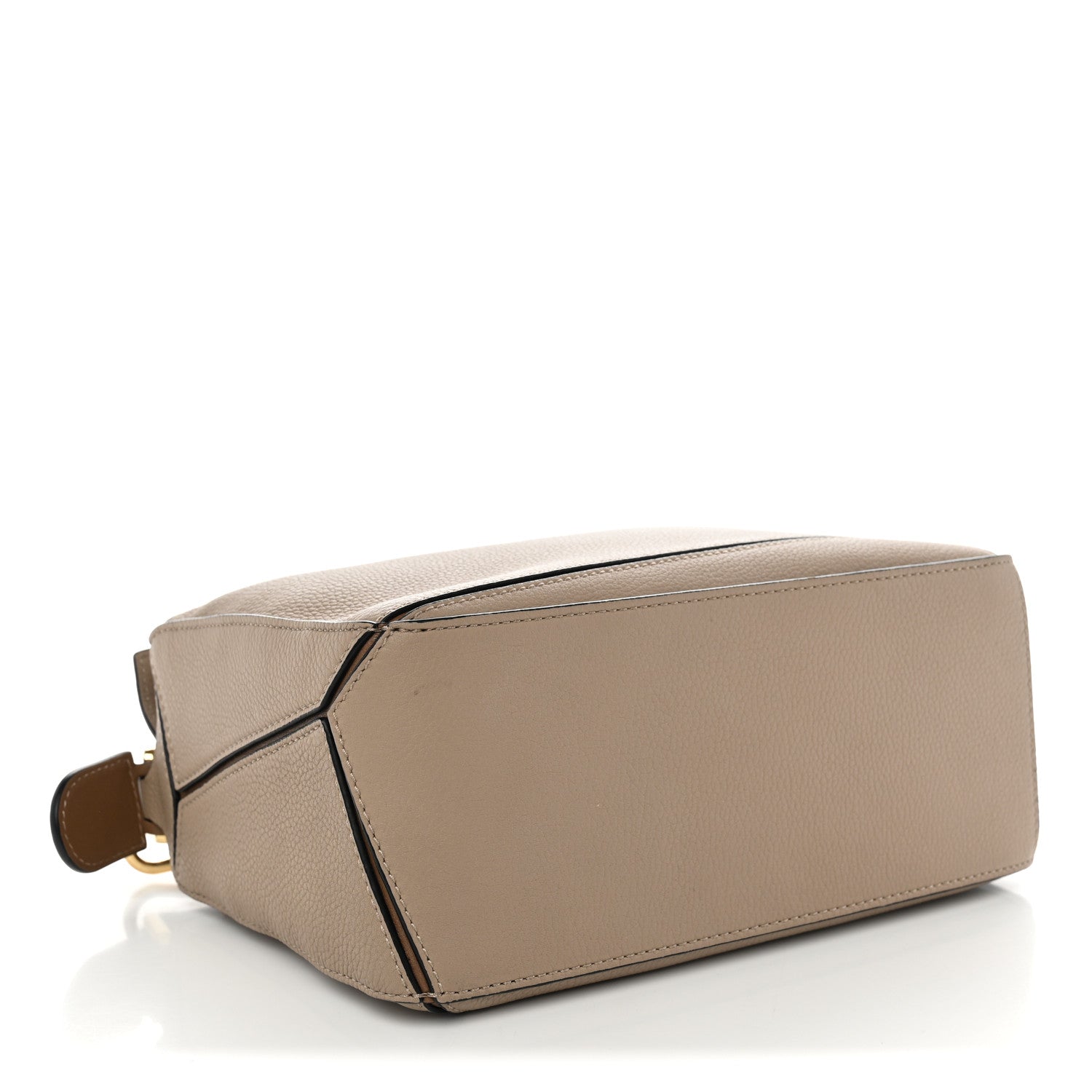 Grained Calfskin Small Puzzle Bag Sand Mink — view 4