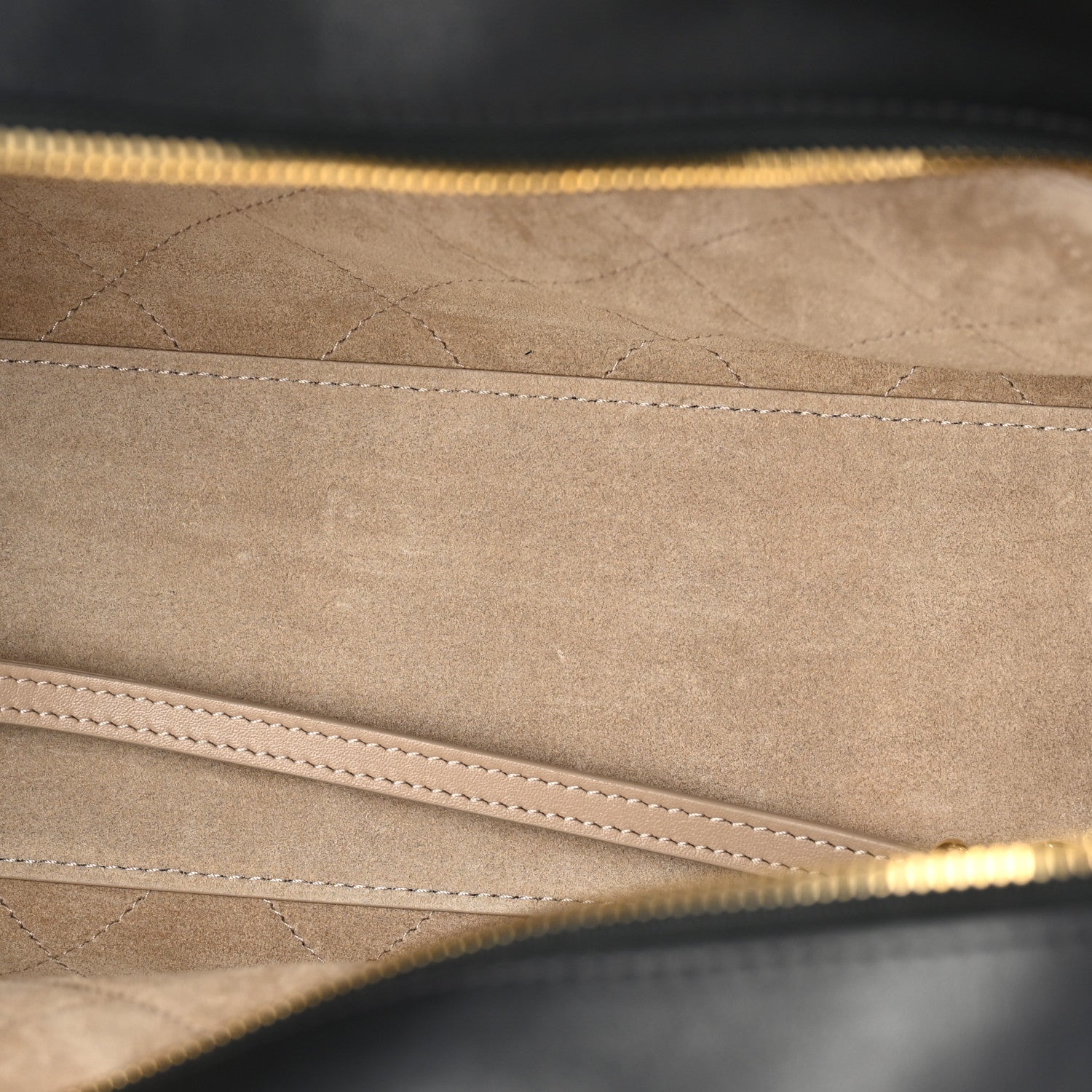 Calfskin Large Perfect Bowling Bag Black — view 5