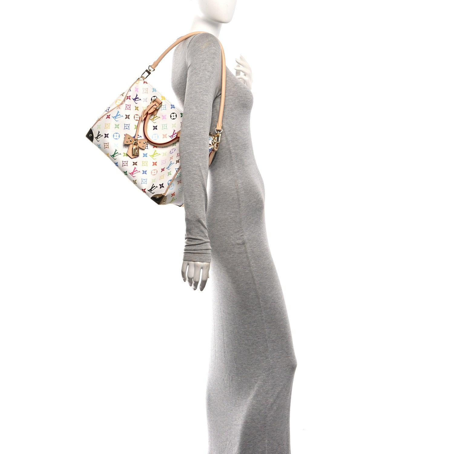 LV X TM Monogram Multicolor Speedy Soft 30 White — view 2