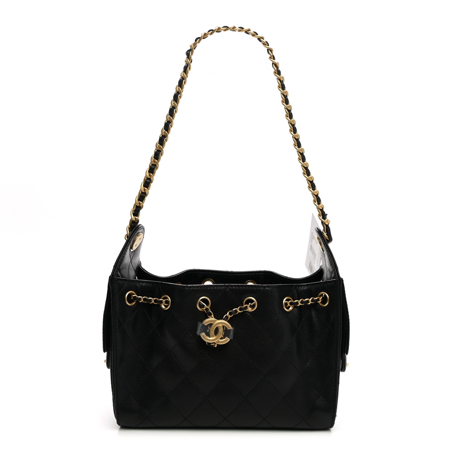 Caviar Quilted Mini Chanel 25 Handbag Black