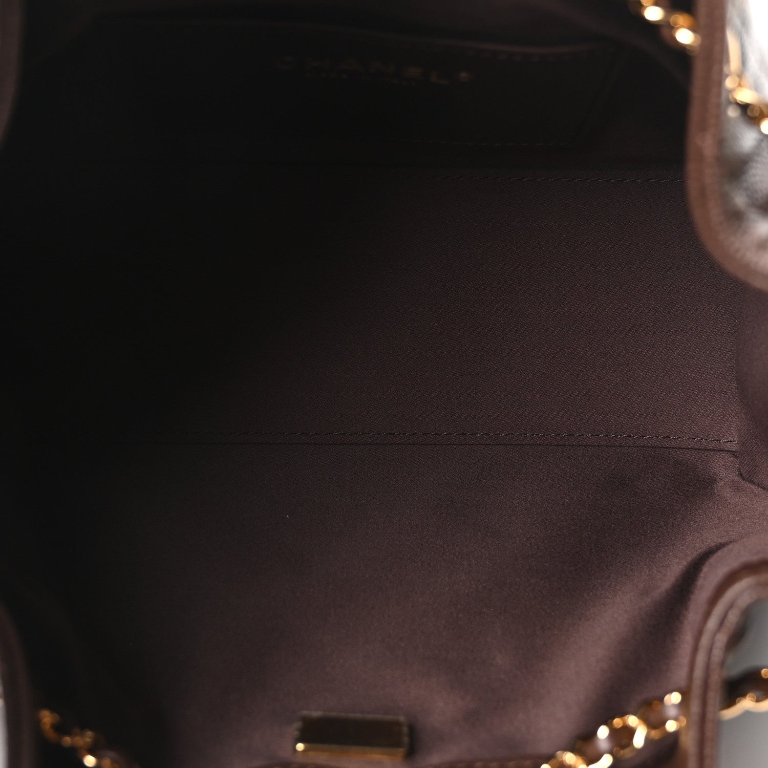 Caviar Quilted Mini Chanel 25 Handbag Dark Brown — view 5
