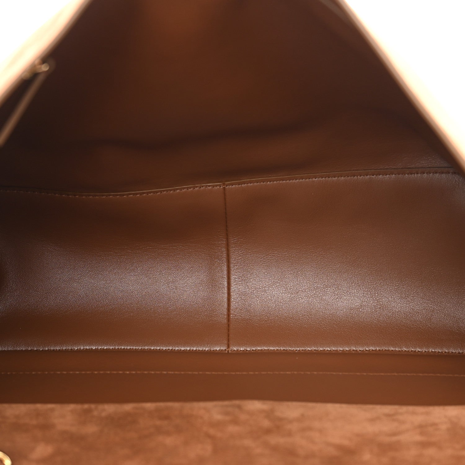 Suede Calfskin Souplissimo Maxi Flap Camel — view 5