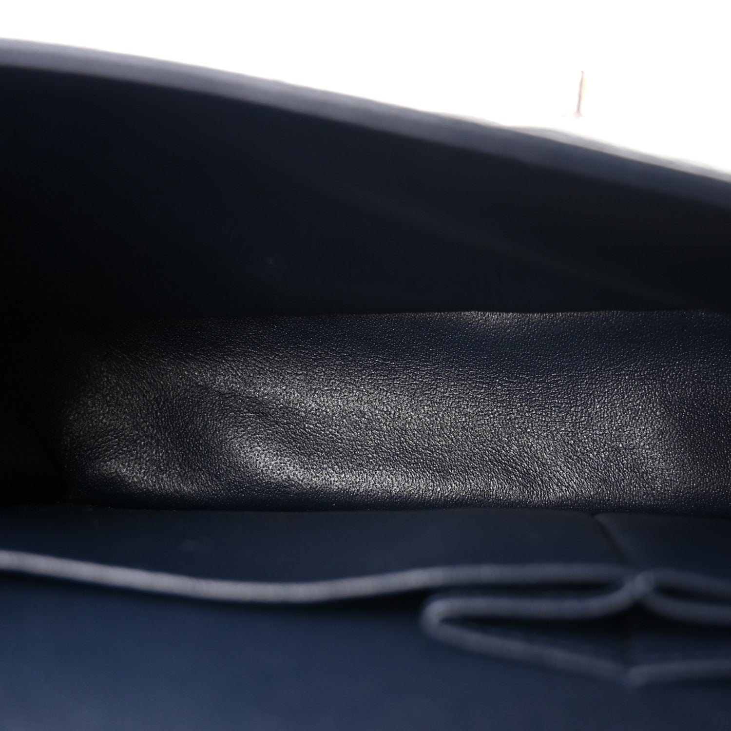 Caviar Quilted Medium Double Flap Navy — view 5