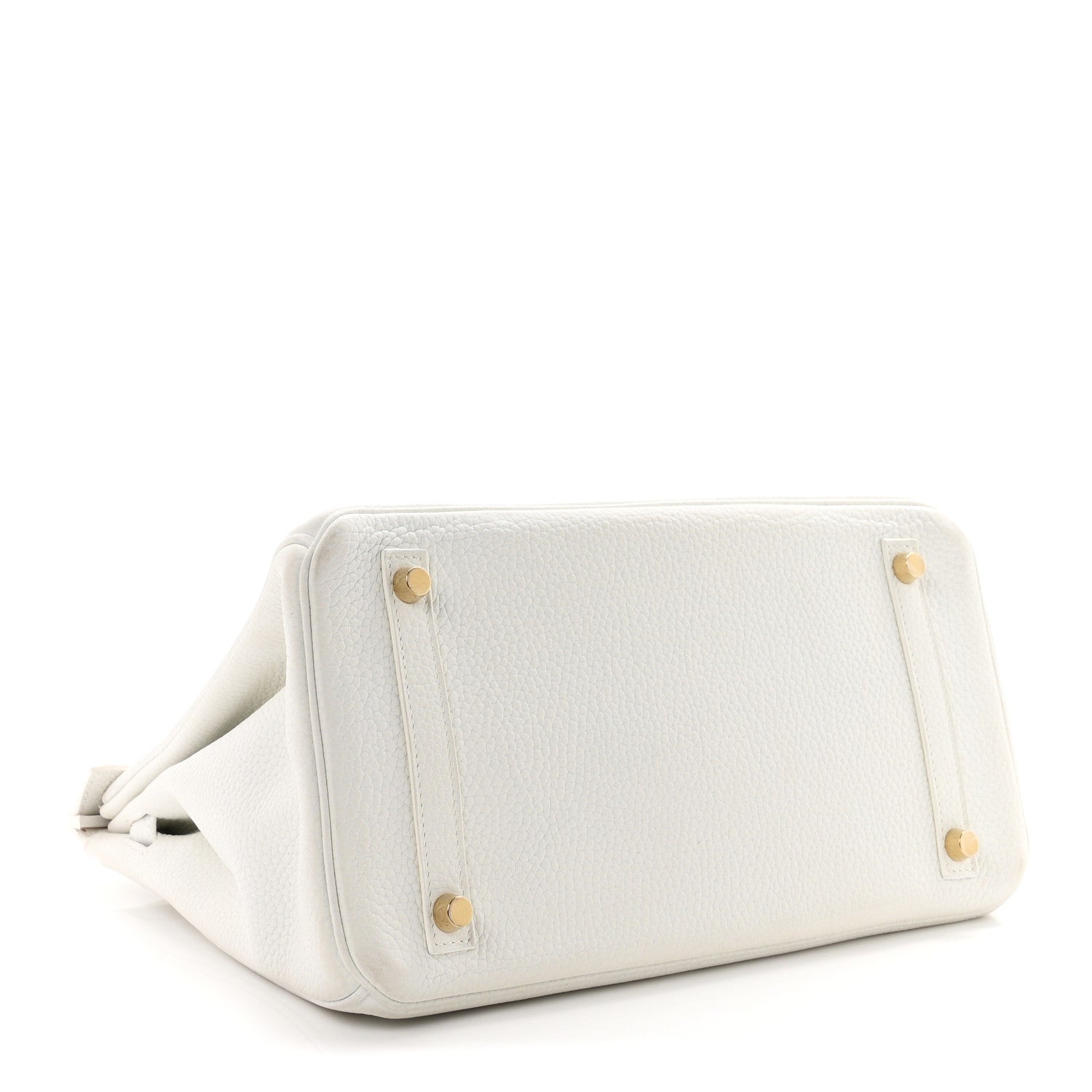 Taurillon Clemence Birkin 30 White — view 4