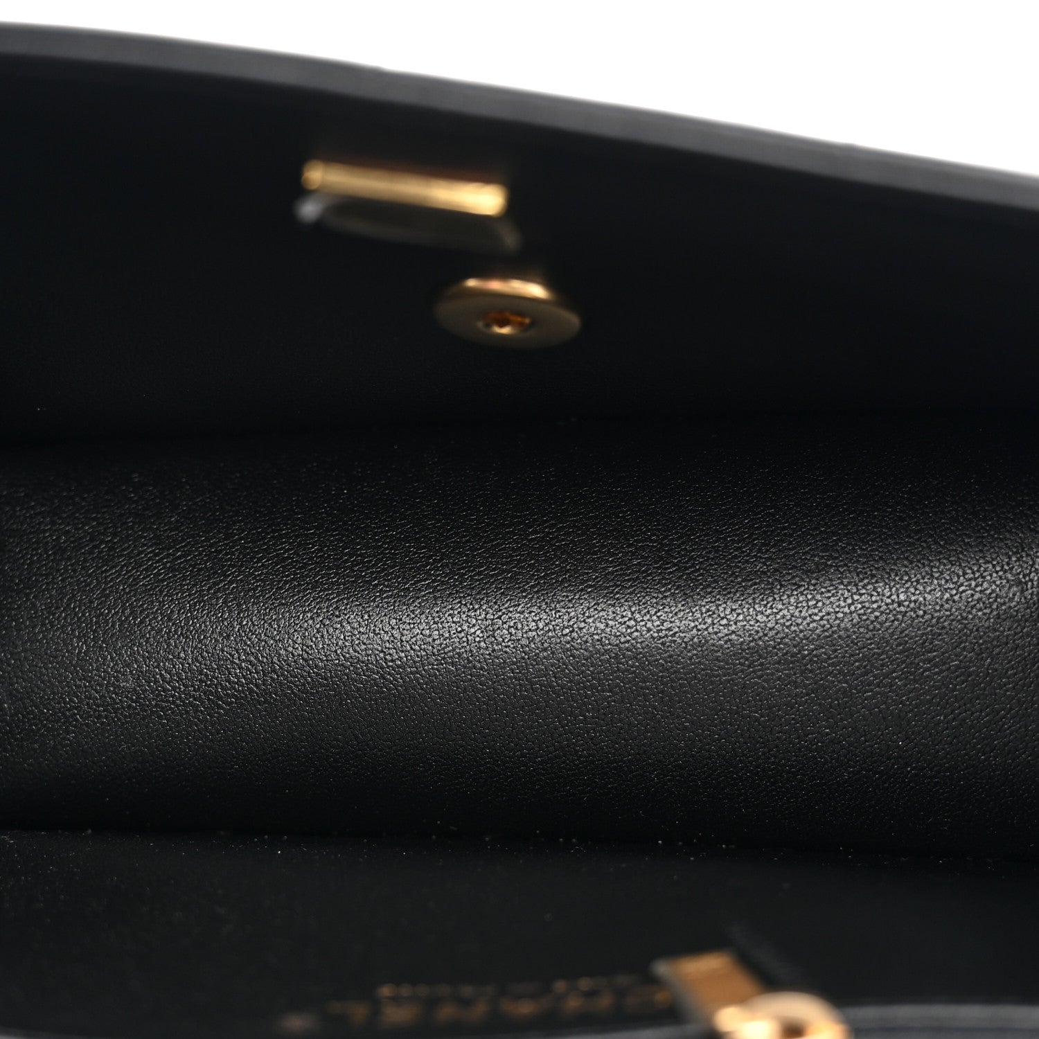 Lambskin Calfskin Mini Chocolate Bar Flap Bag Black — view 5