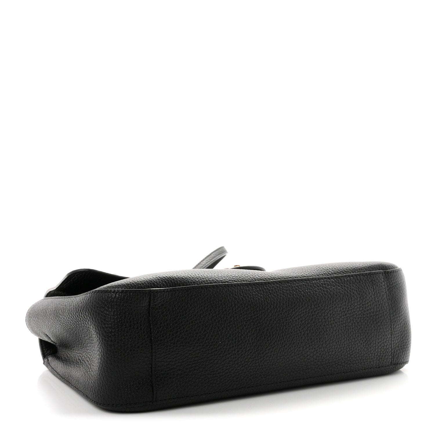 Grained Calfskin Small Souplissimo Maxi Flap Black — view 4