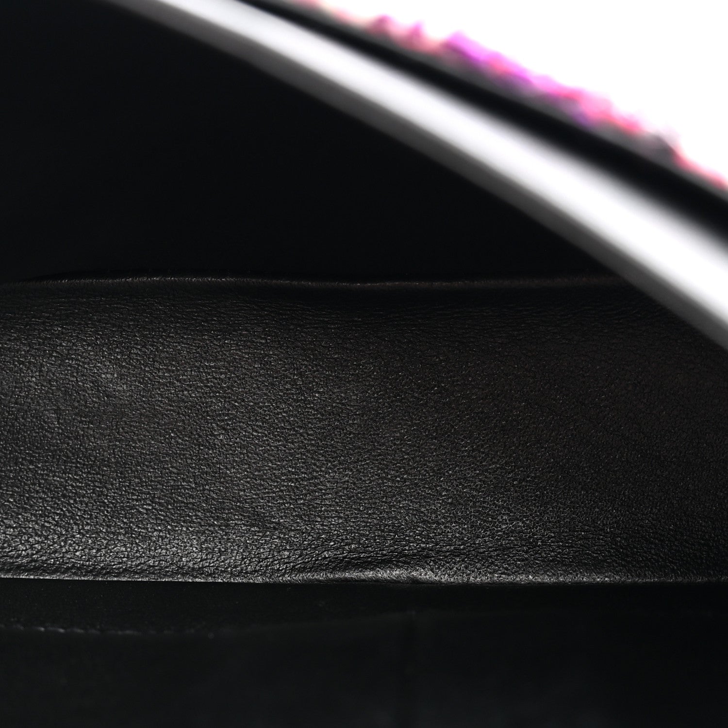 Tweed Quilted Medium Double Flap Pink Black — view 5