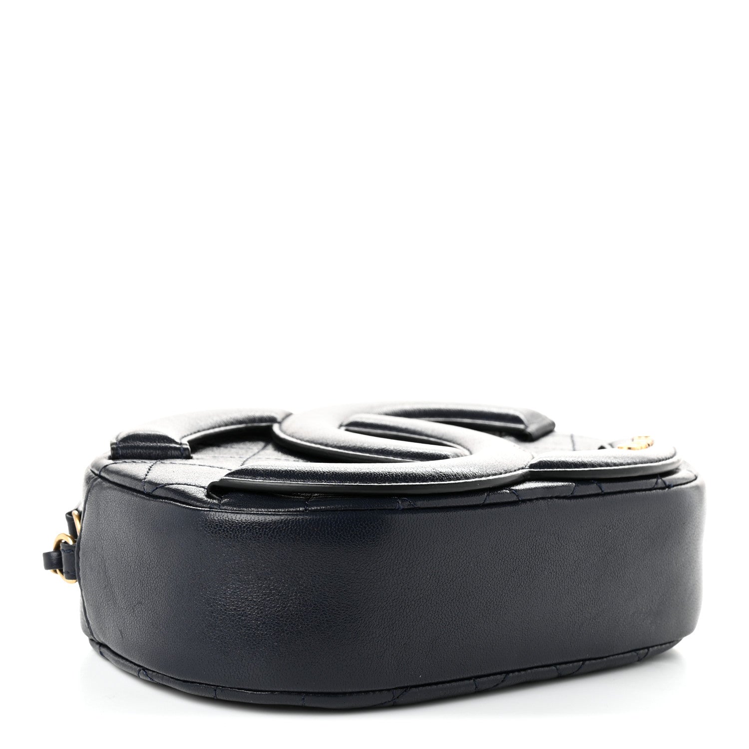 Lambskin Quilted Coco Midnight Camera Case Navy — view 4