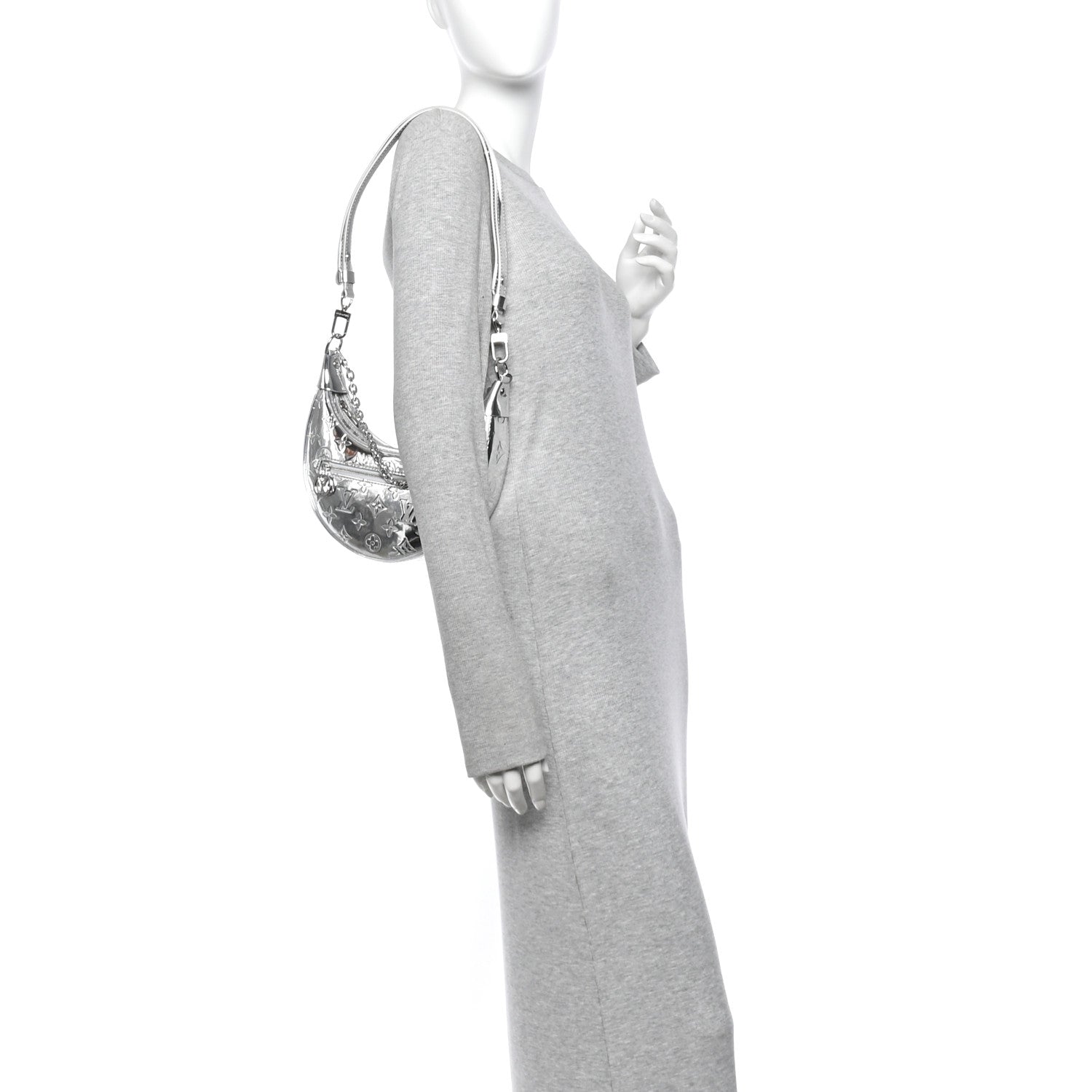 Monogram Miroir Loop PM Silver — view 2