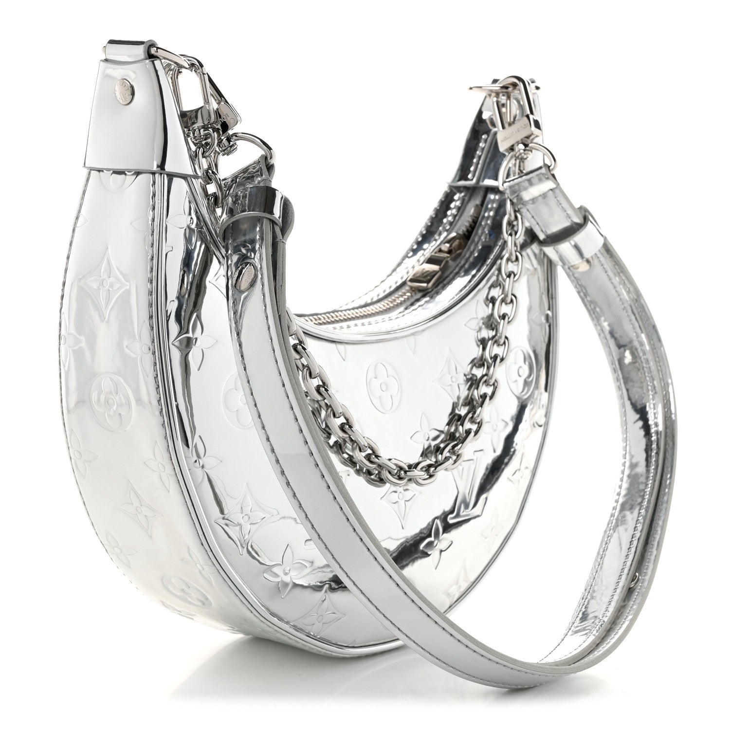 Monogram Miroir Loop PM Silver — view 3