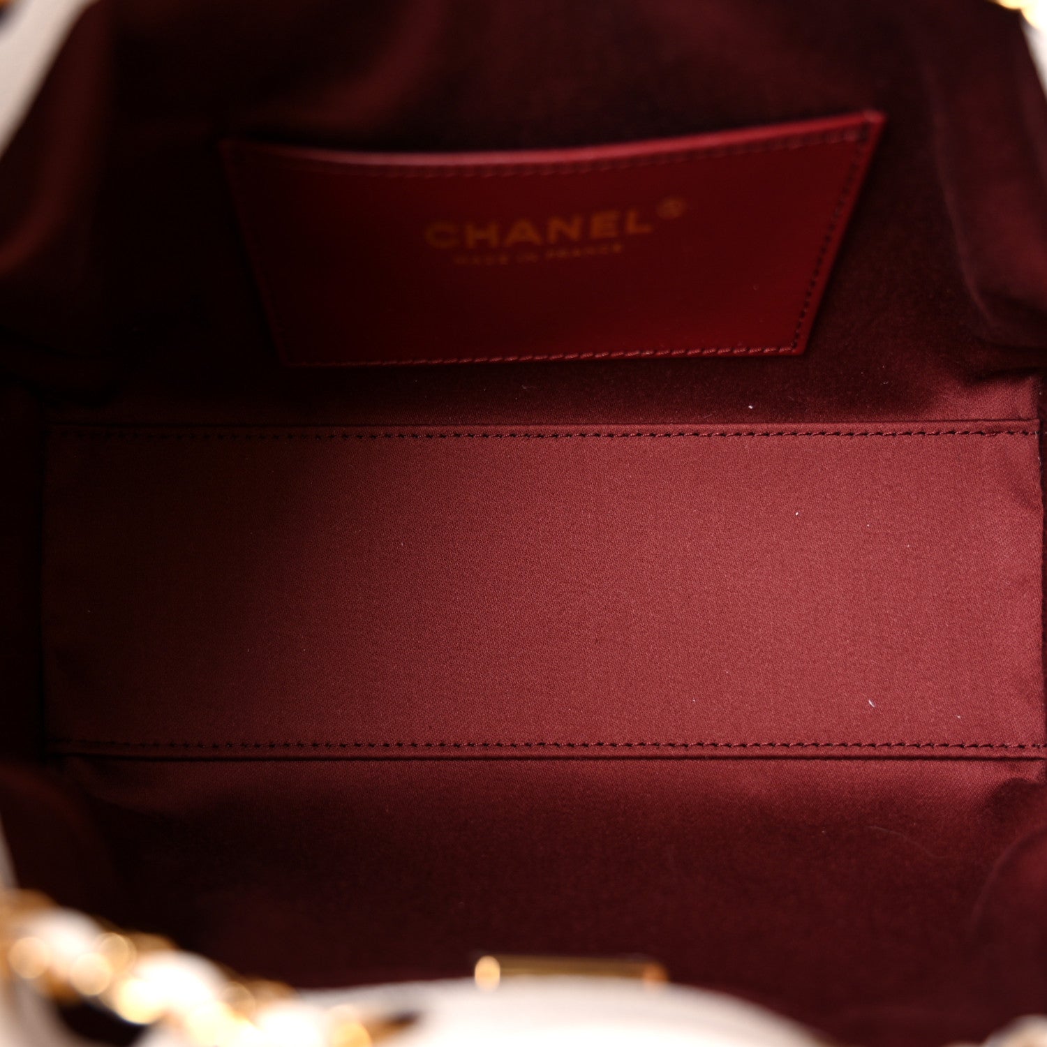 Caviar Quilted Mini Chanel 25 Handbag White — view 5