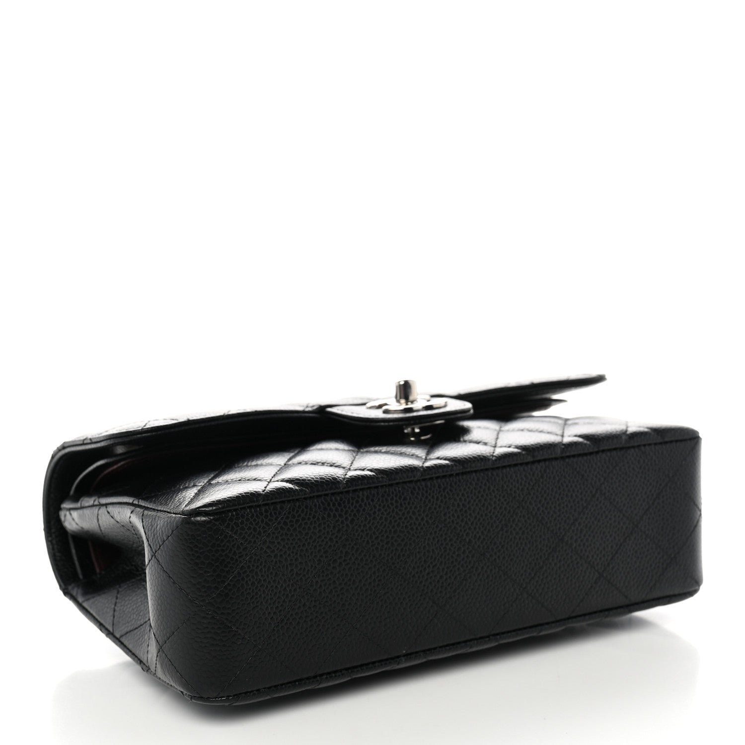 Caviar Quilted Small Double Flap Black — view 4