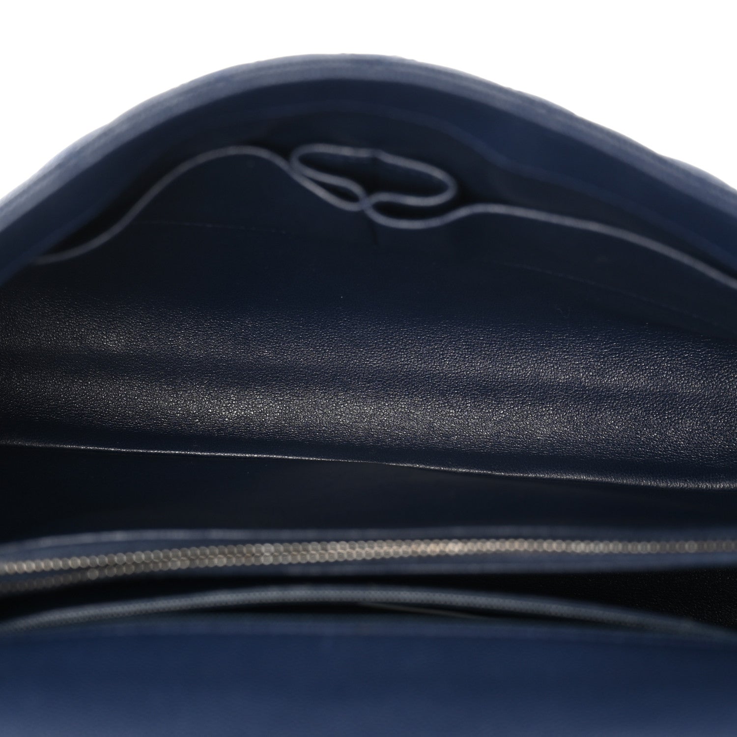 Caviar Lizard Quilted Medium Coco Handle Flap Navy — view 4