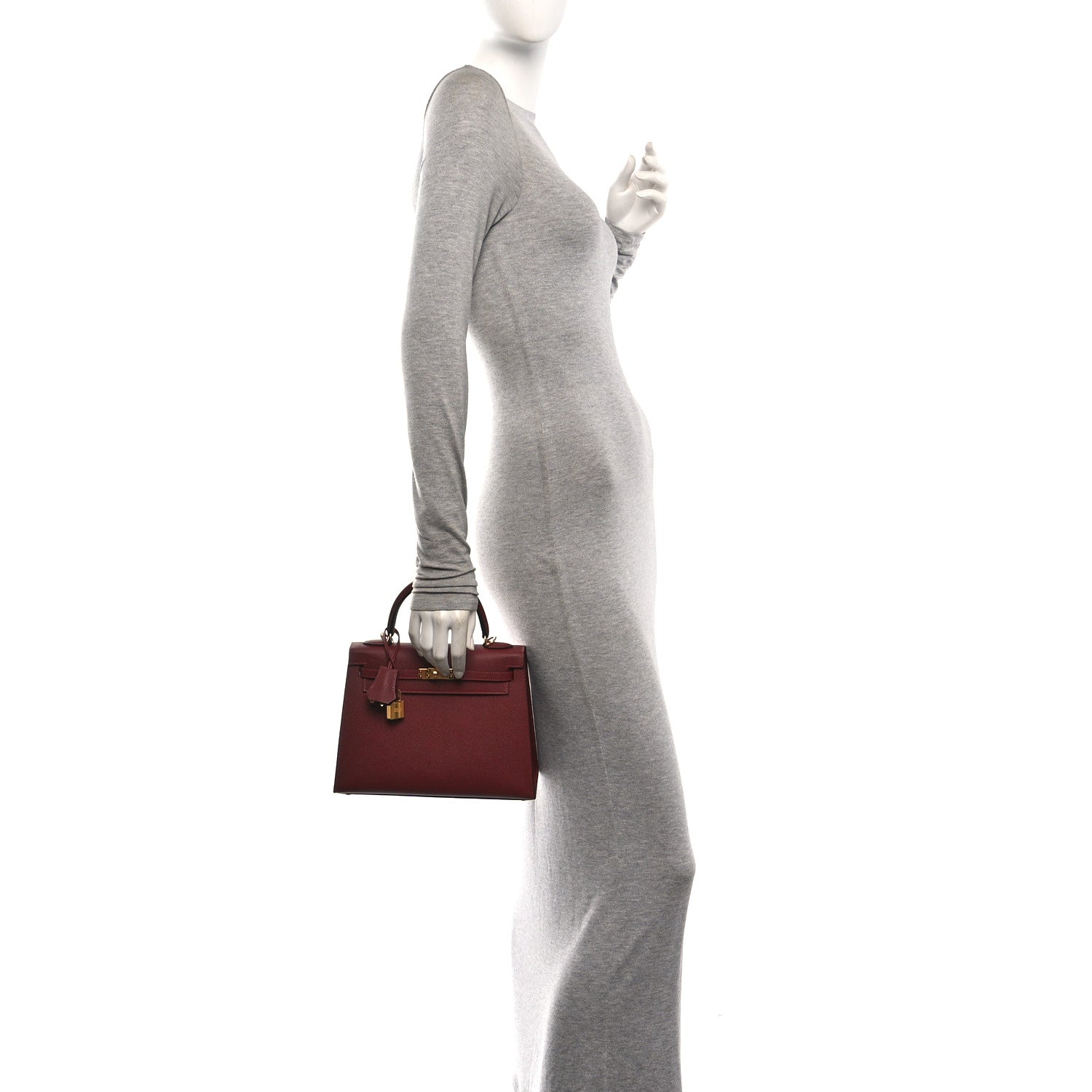 Epsom Kelly Sellier 25 Rouge H — view 3